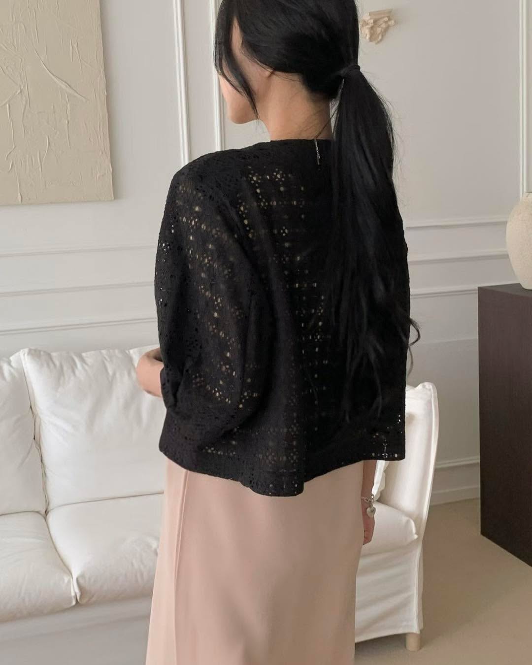 返工通花中袖外套