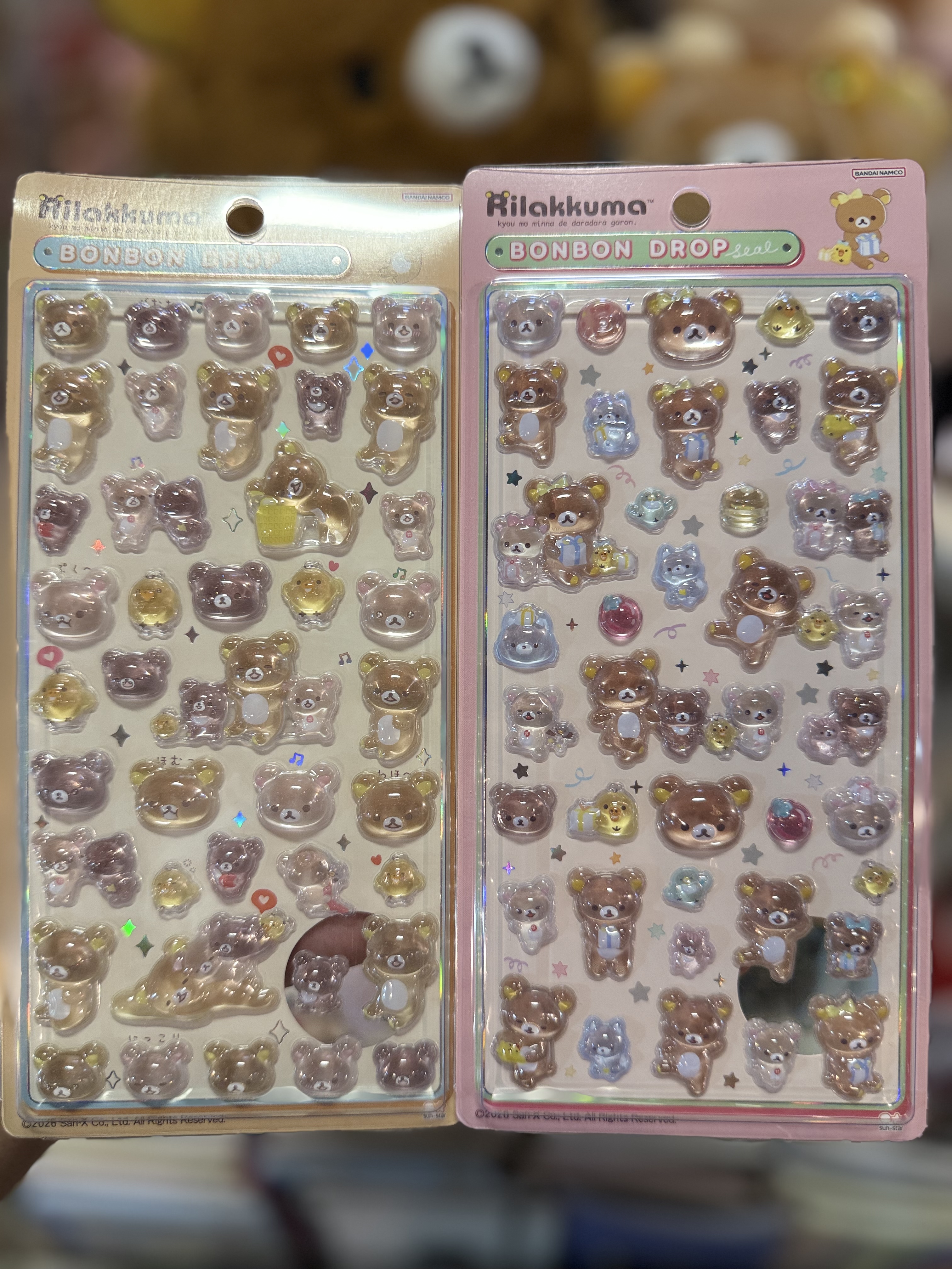 《現貨》全新Rilakkuma Bonbon Drop 立體貼紙