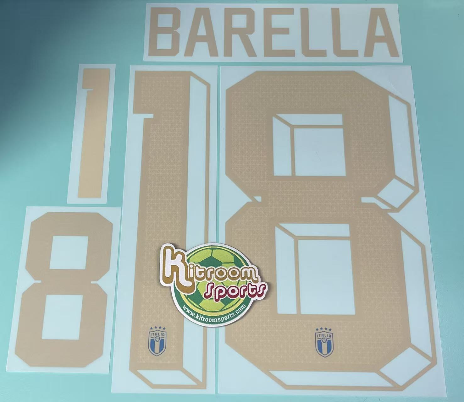 2022 Italy Home Nameset #18 BARELLA