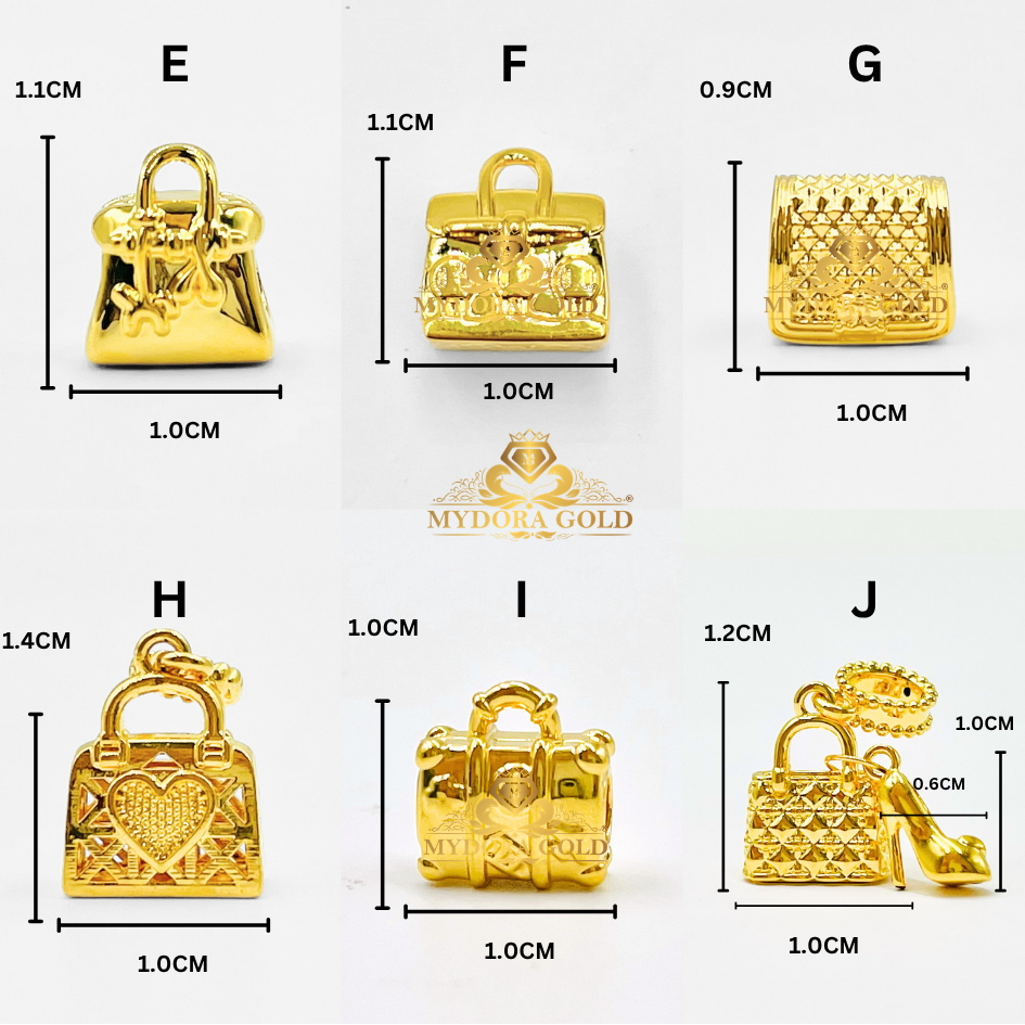 MYDORA Charm Bead LuxeBagg Elegance Collection (5G) l EMAS 916/22K