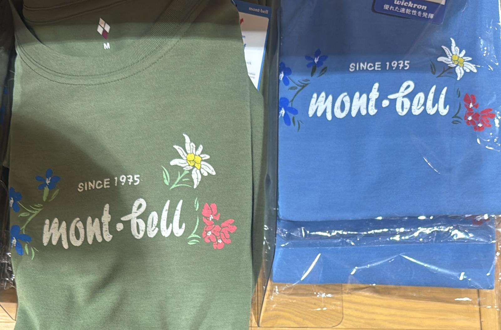 Montbell 女裝wickron tee 02 flower 防uv 快乾防臭 Size Xs- xl