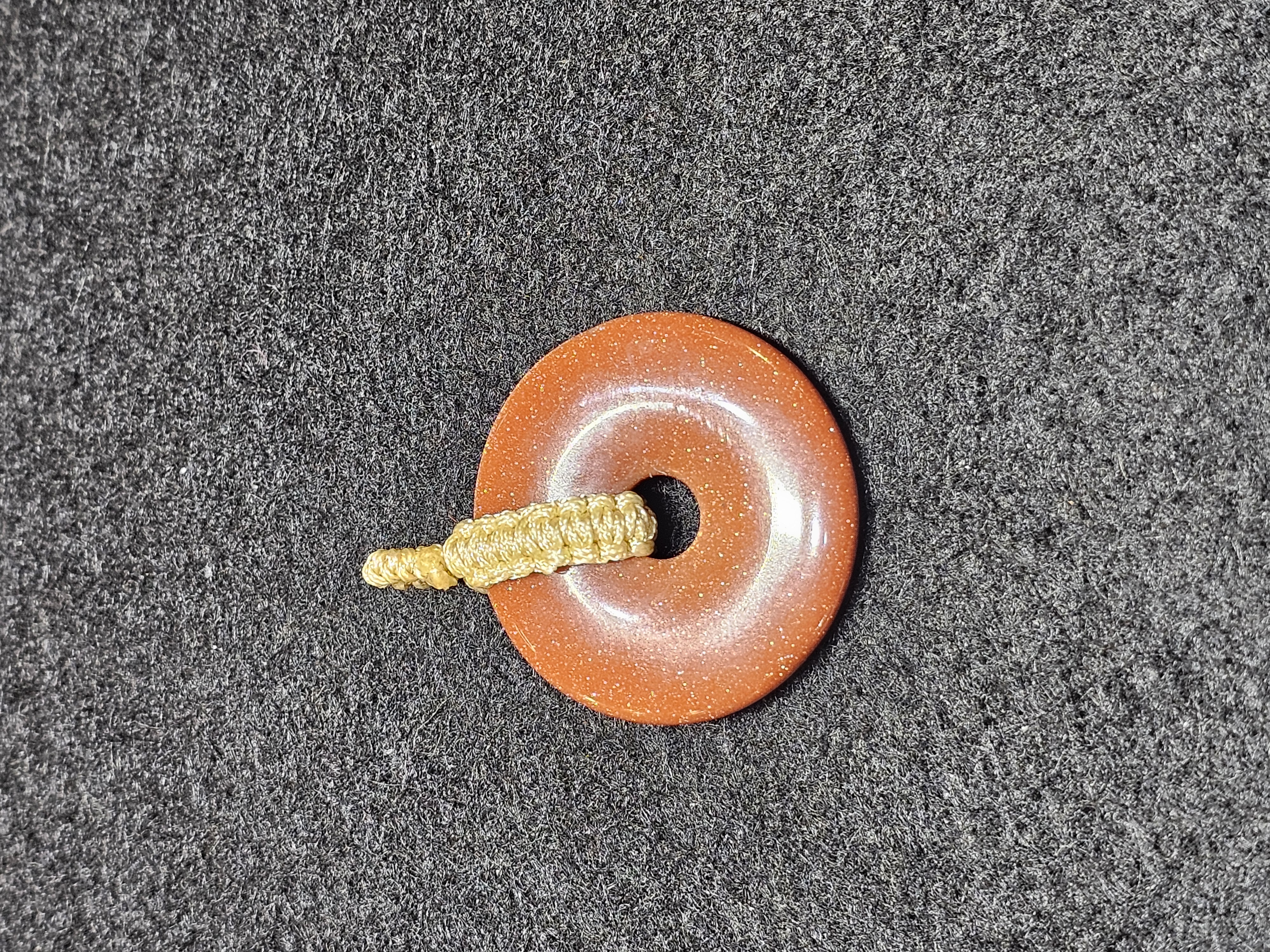 金沙石平安扣吊咀