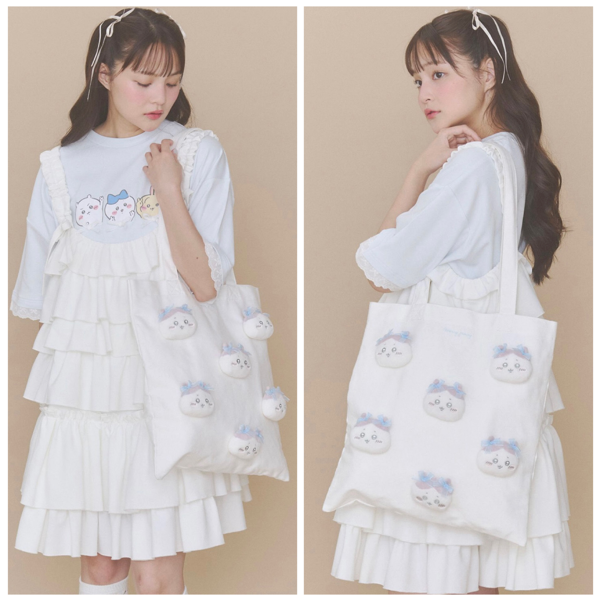 日本預訂📍日本Chiikawa x Merry Jenny立體公仔頭Tote Bag 不包郵 2026年8月中下旬出貨