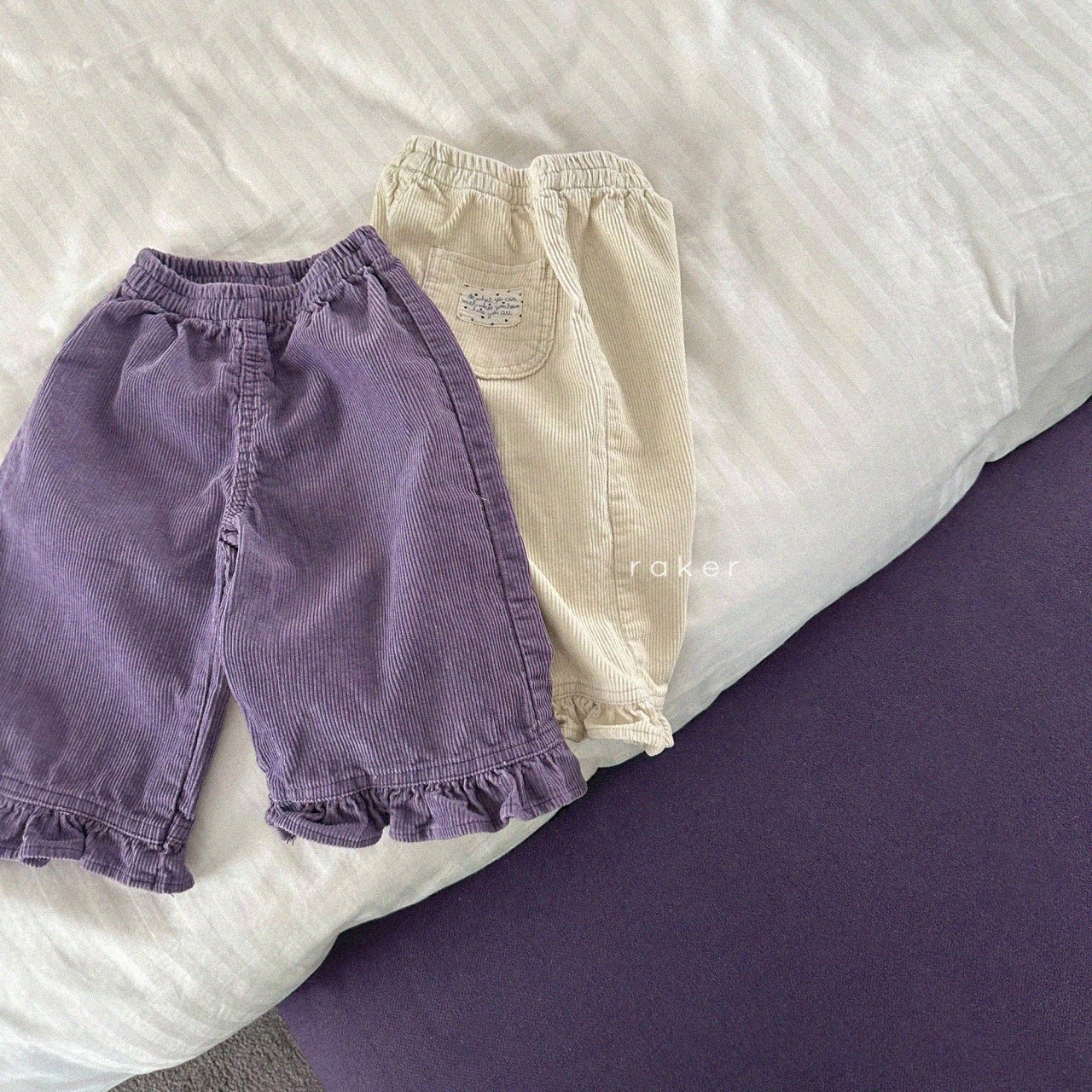 Raker | Lovely Corduroy Ruffle Pants