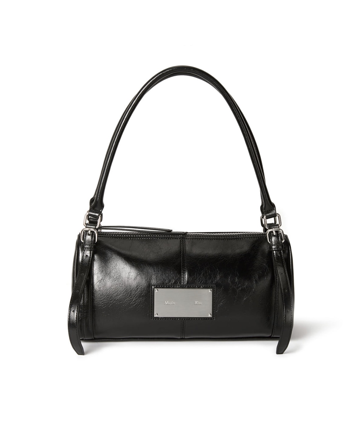 MATINKIM直播限時折扣 BUCKLE STRAP SHOULDER BAG IN BLACK