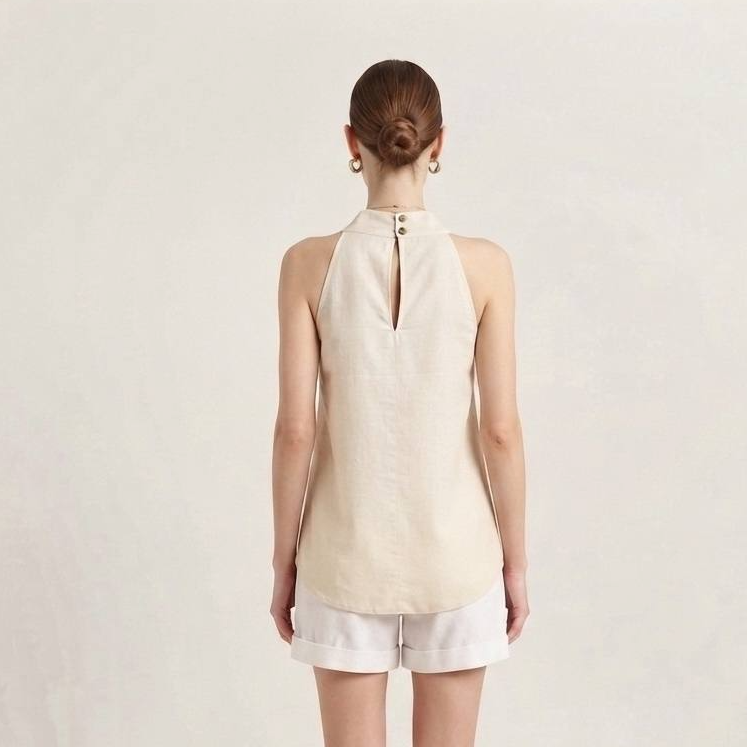 W6313A - Sleeveless Tunic