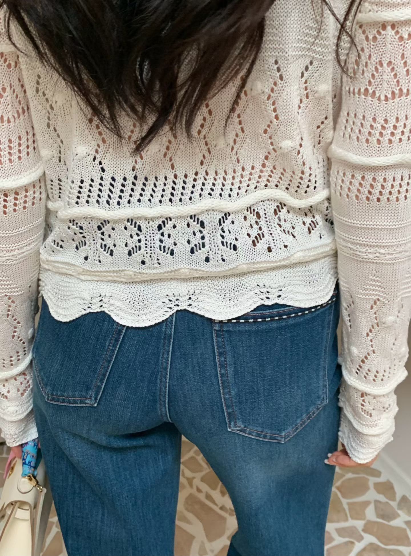法式貝殼縷空Cardigan