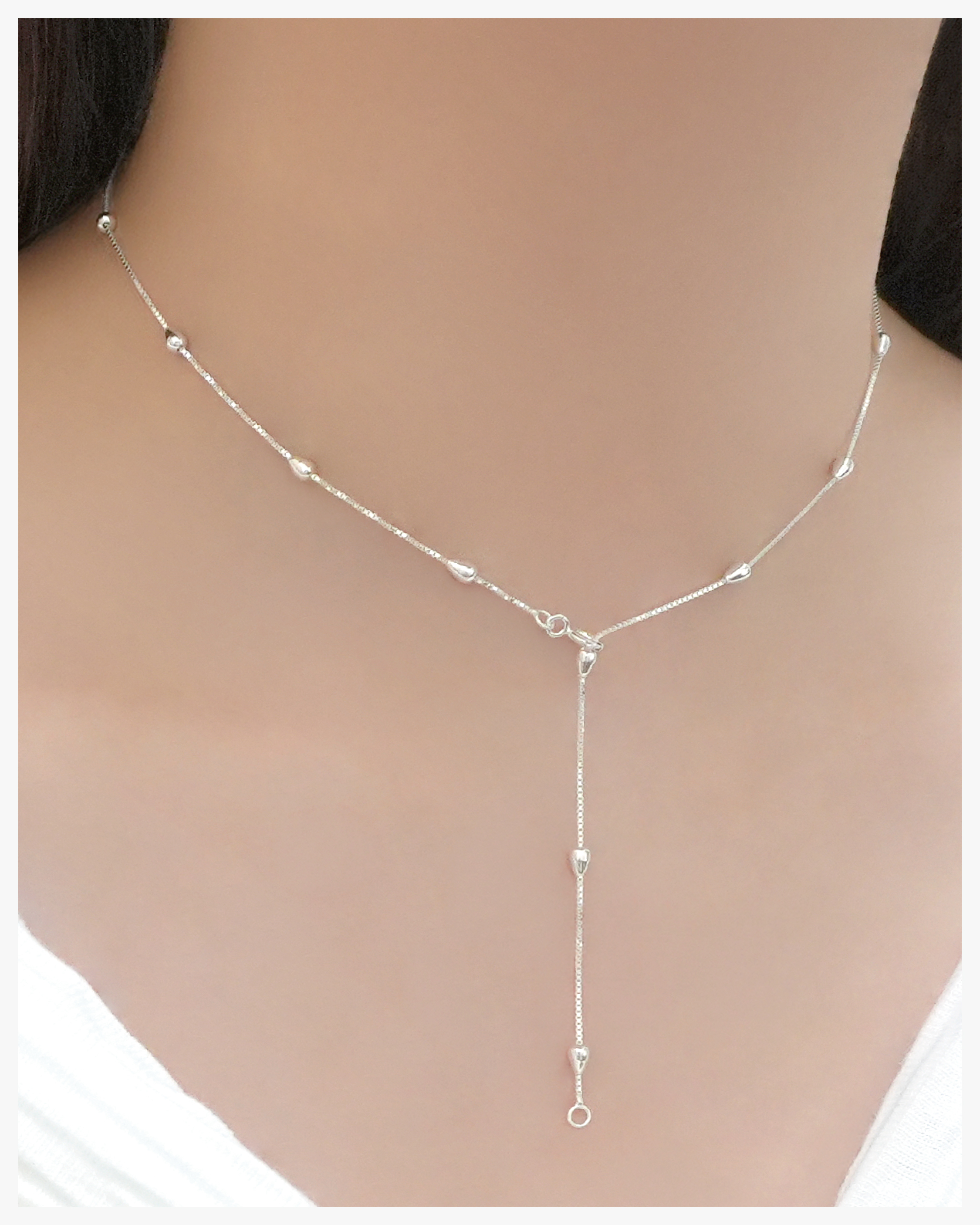 Gentle Ripples Drop Necklace