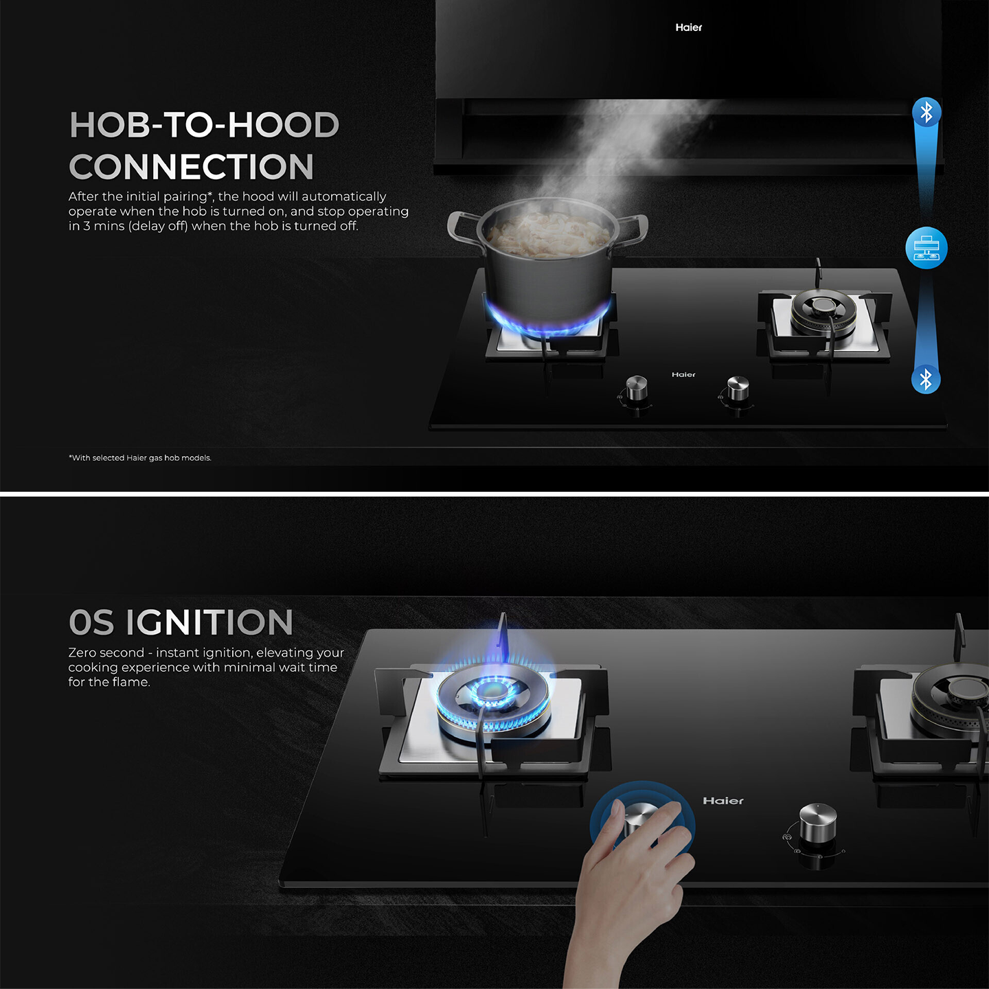 Haier 2-Burner Built-in Gas Hob (HC-Q69266B)