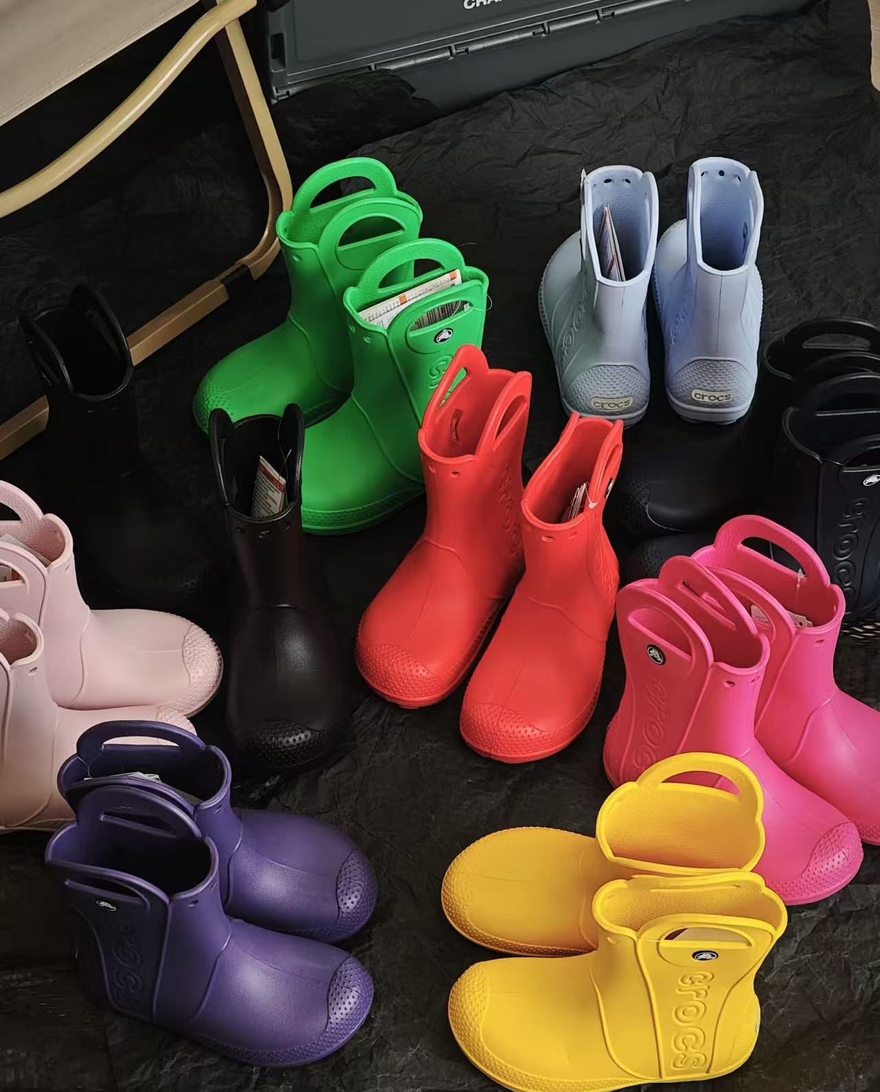 廠單 Cross彩虹色雨靴