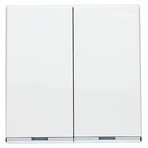 Legrand Galion 白 20A孖位 燈曲