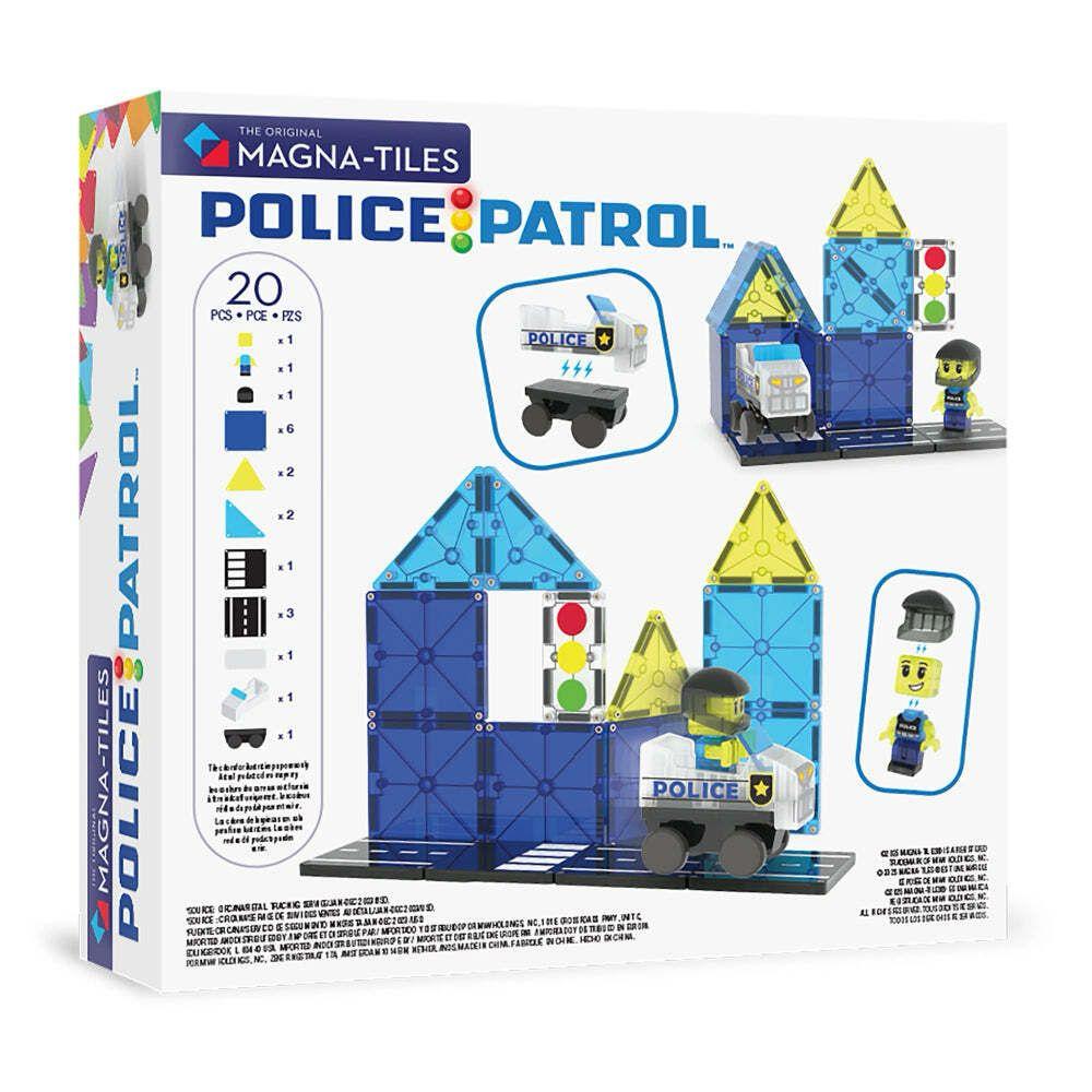 Magna-Tiles - 磁力積木巡邏警車套裝 20 件組