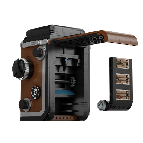 🧲 預訂26年3月4月：PANTASY (拼奇) 雙鏡頭反光相機 積木模型 PanTasy-Retro Twin Lens Reflex Camera 