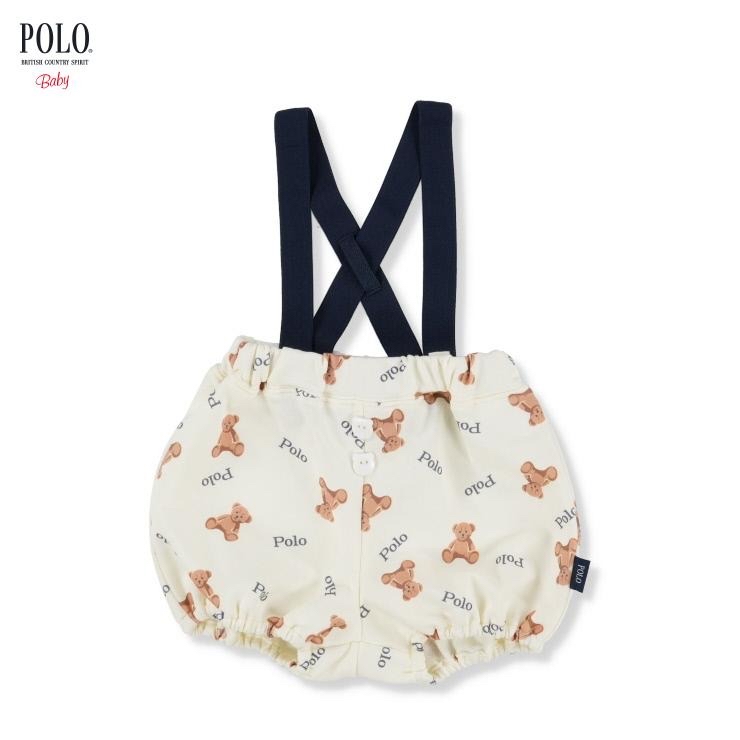 🇯🇵限量預訂 日本直送🇯🇵Polo Baby三色小熊滿印吊帶燈籠褲