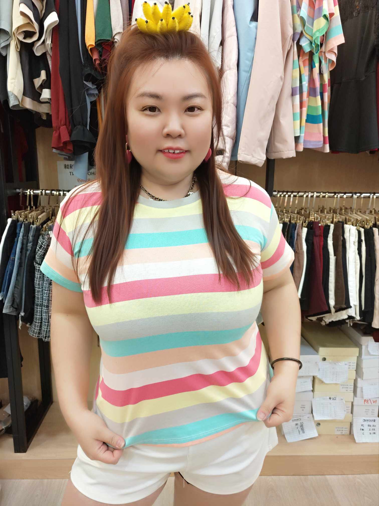 NBD15 TT596(A) 彩虹上衣(小胸围 90-120CM)