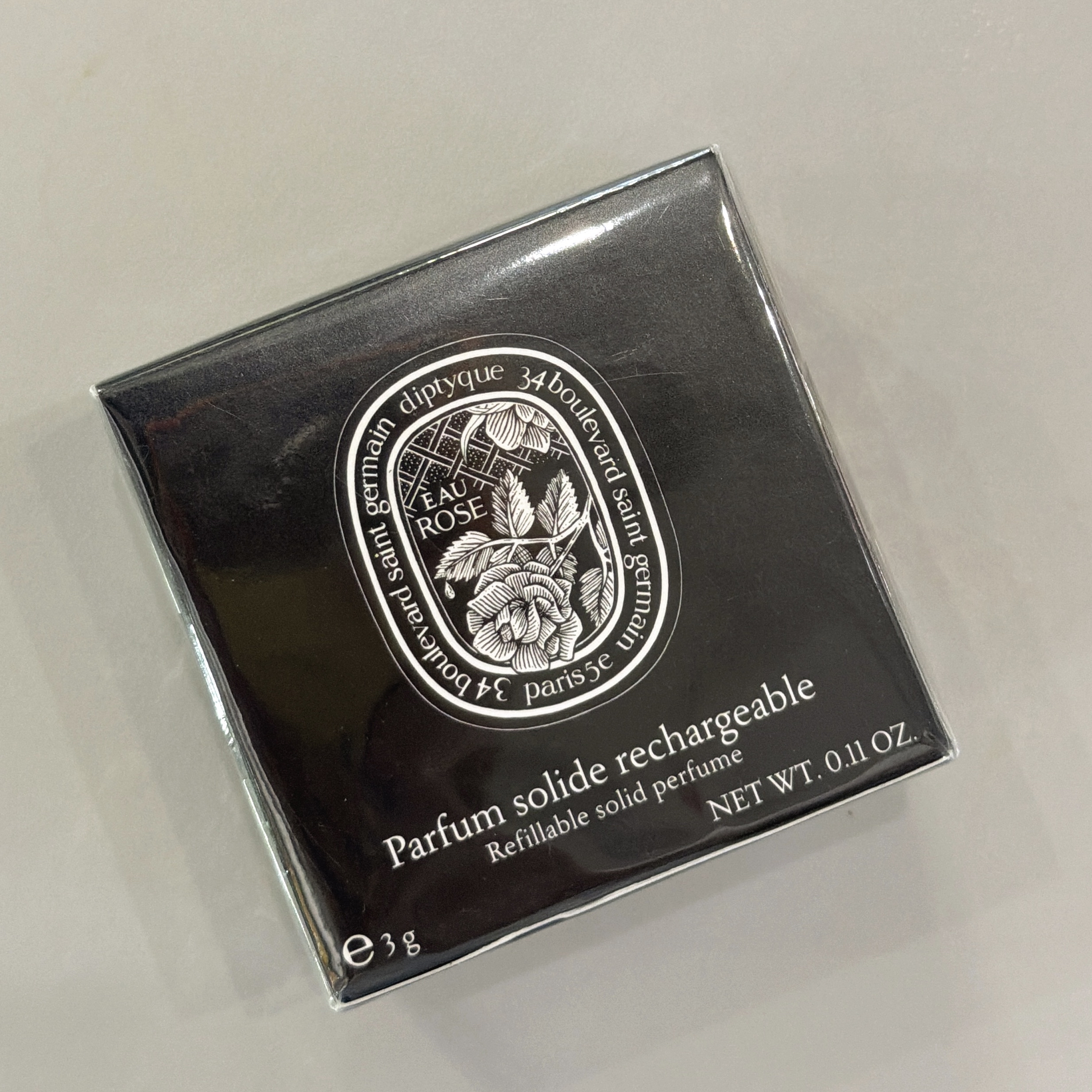 DIPTYQUE EAU ROSE Parfum solide rechargeable 玫瑰之水可補充式香膏3g 