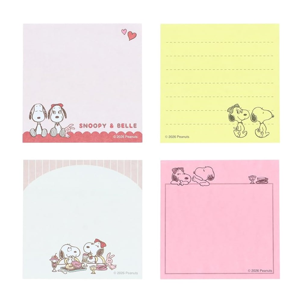 現貨｜Snoopy & Belle 日本製 便條貼 Tack Memo (S2854619)