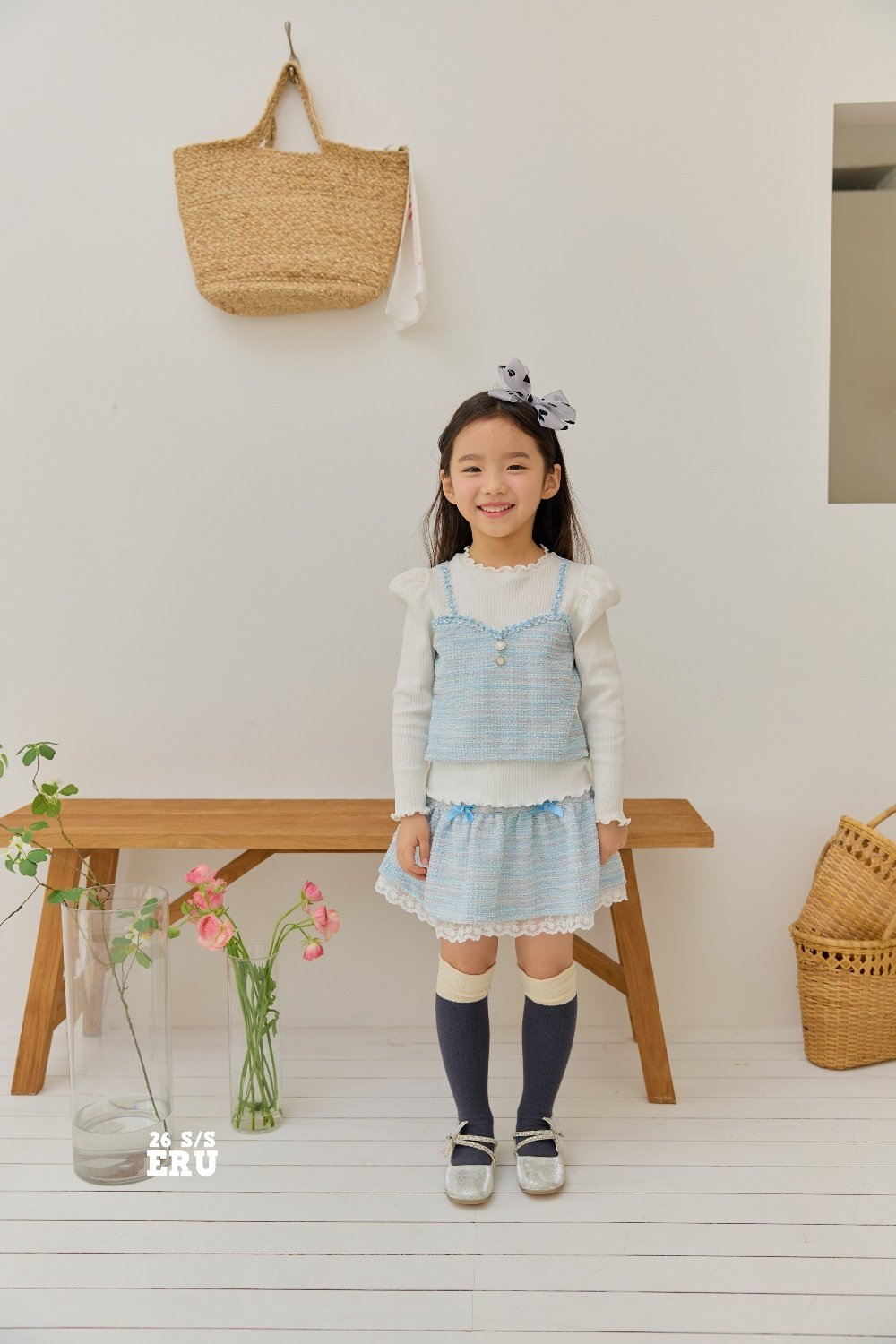 假兩件 Top / 蝴蝶結🎀 裙