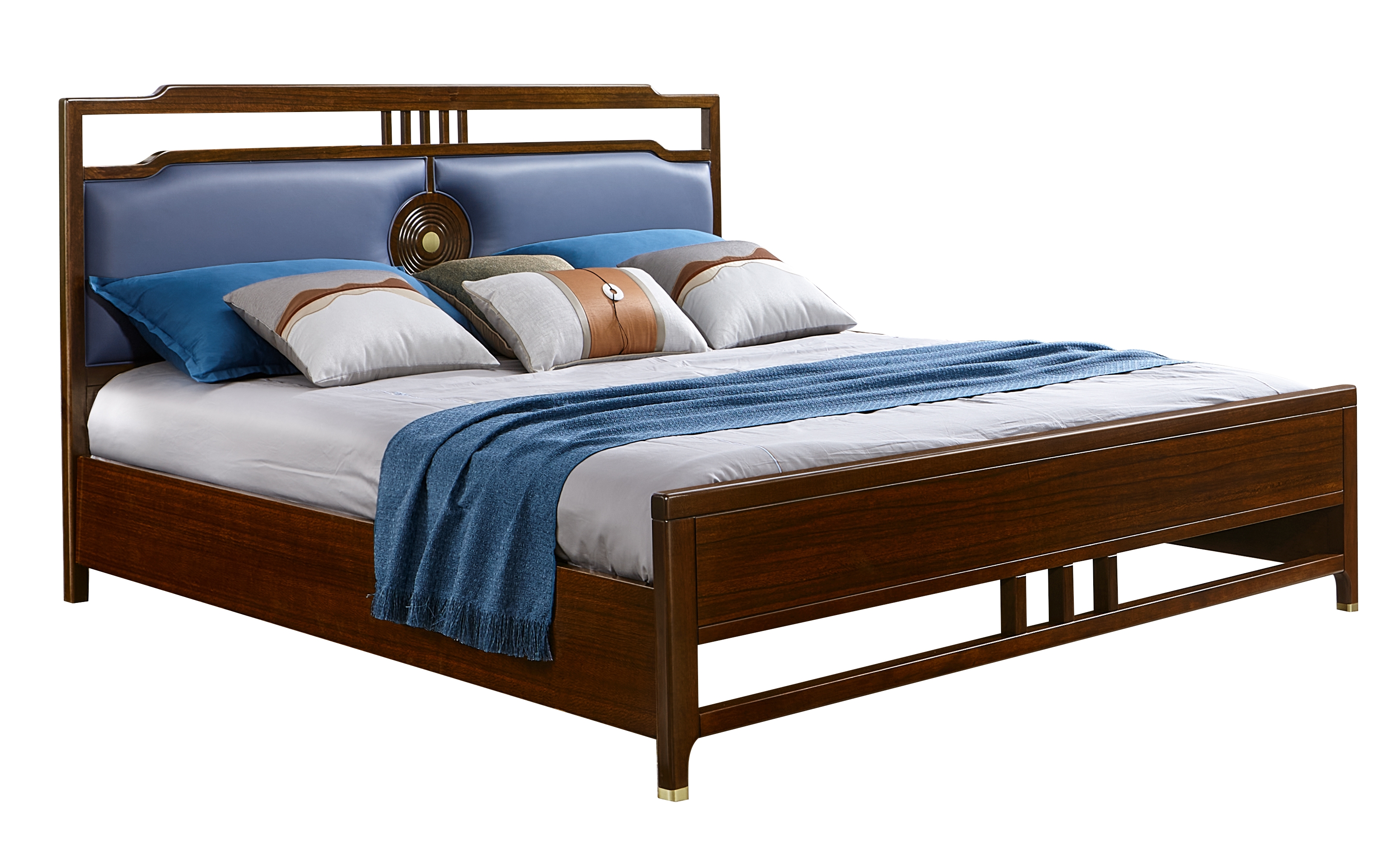 1.8米/1.5米 實木床架 9032 皮/布質 軟包