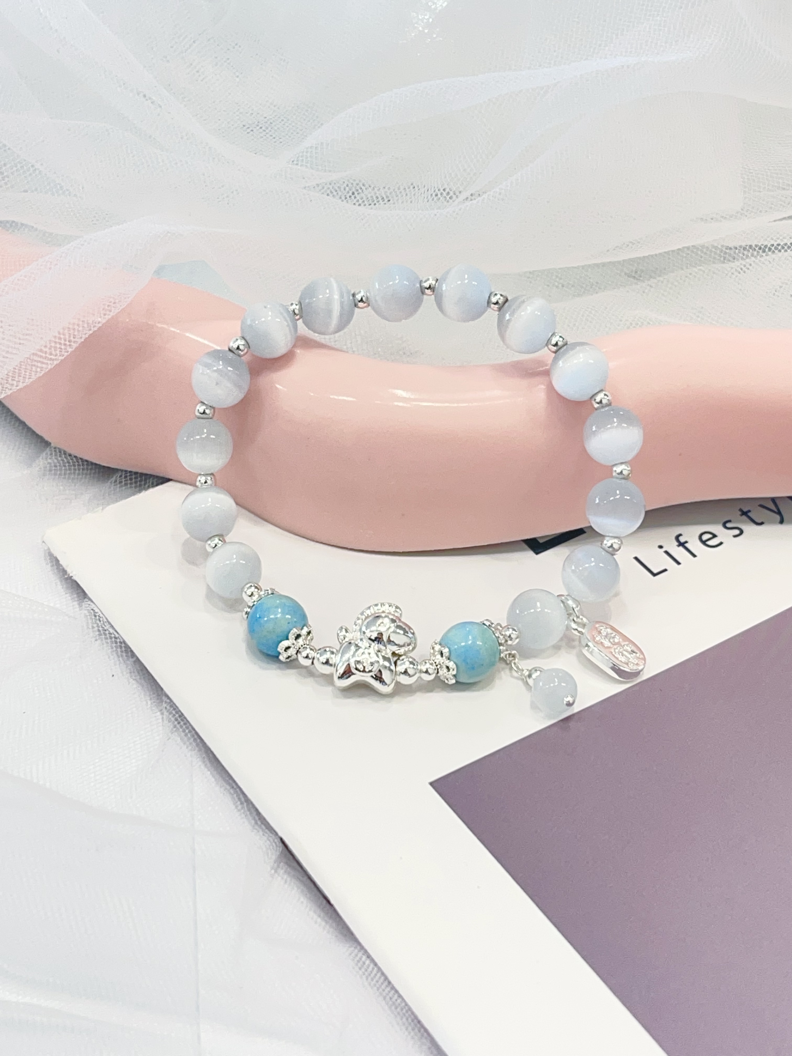 🐴 猫眼石能量手串 Cat’s Eye Series｜守护小马设计款 8mm