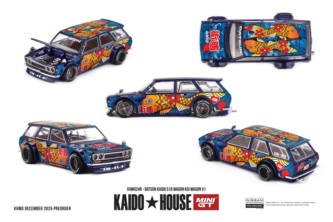 Kaido House 1/64 Datsun KAIDO 510 Wagon  Koi Wagon V1 - KHMG248