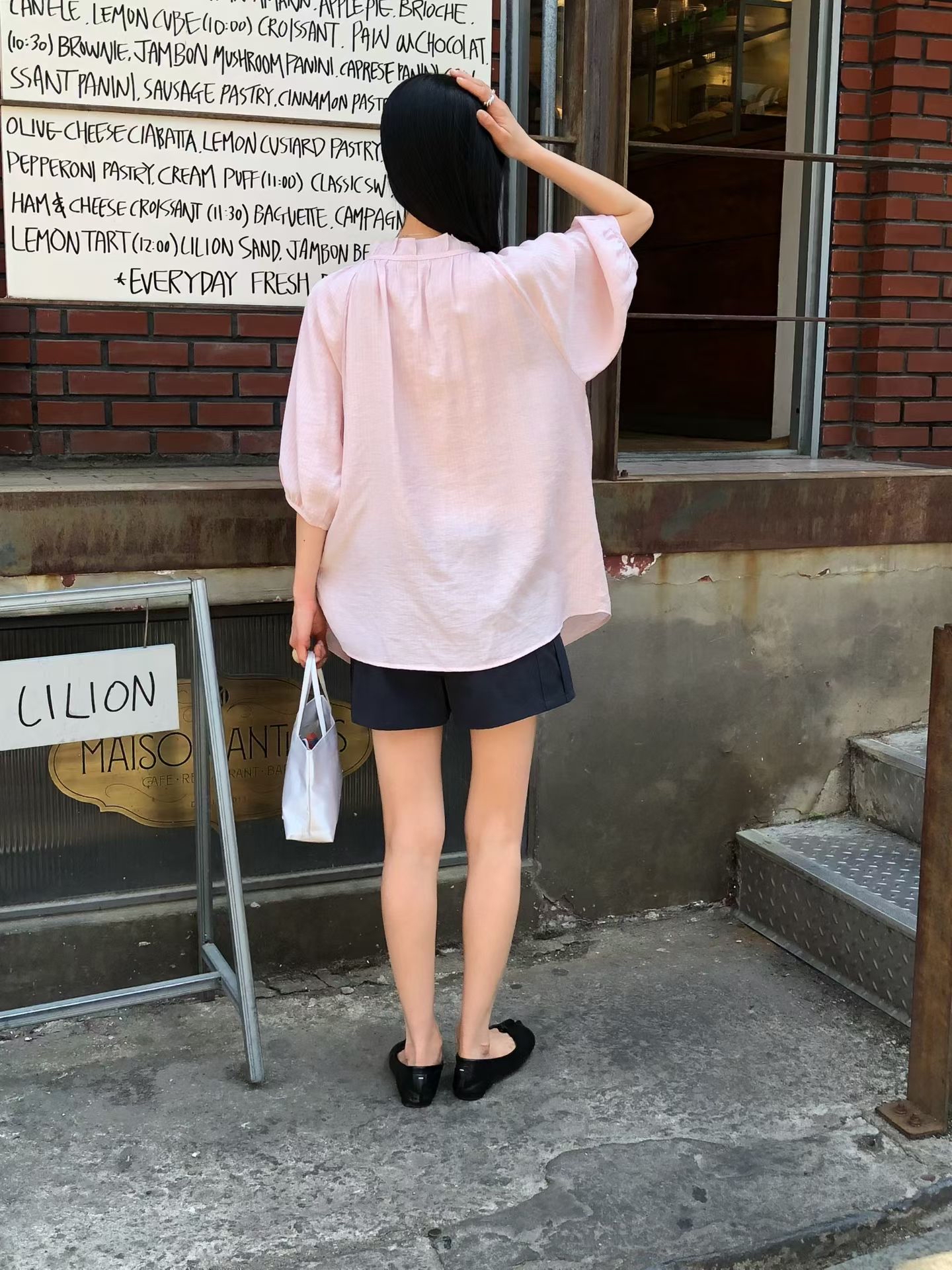 221331 摺邊領短袖恤