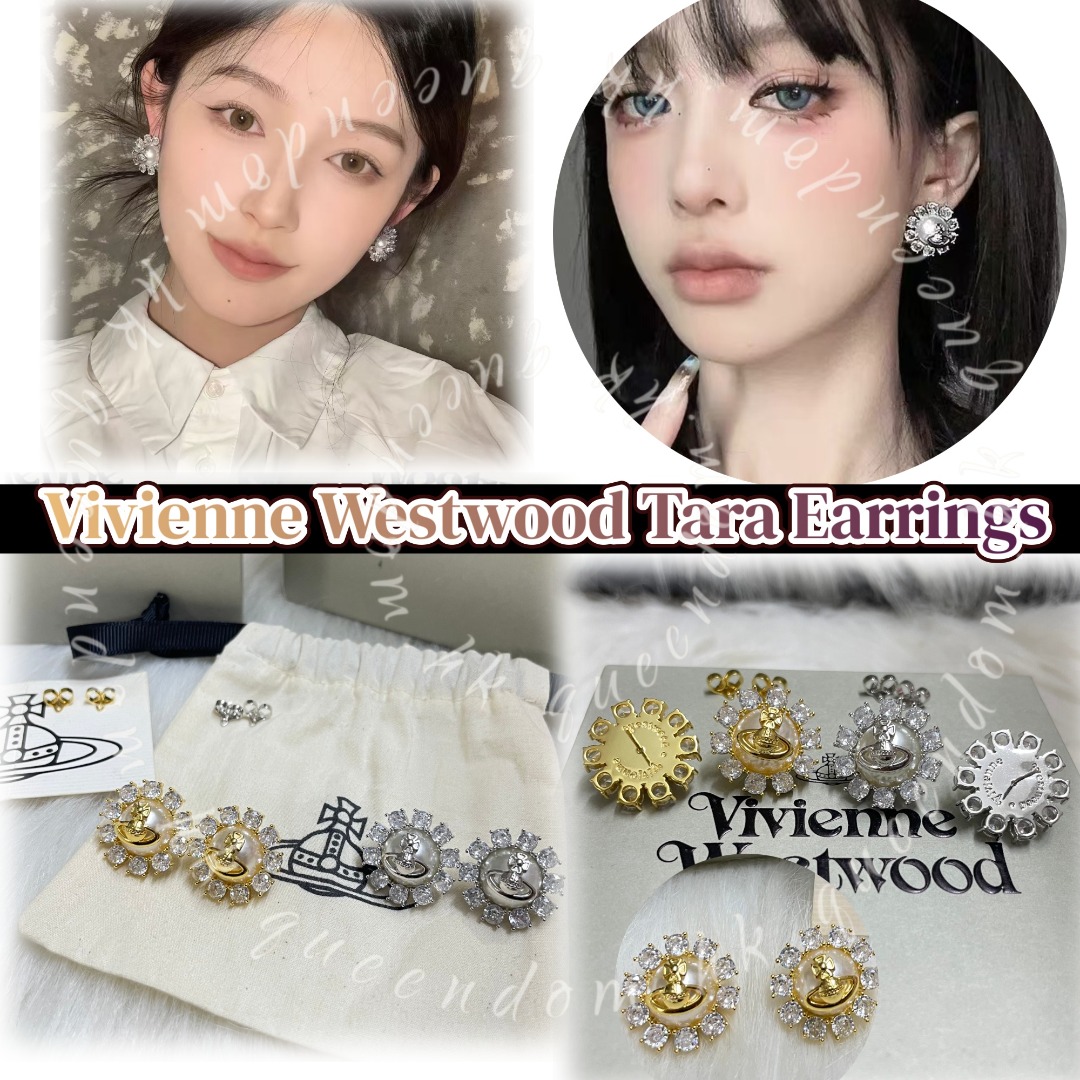 Vivienne Westwood Tara Earrings 珍珠花朵耳環 連禮盒