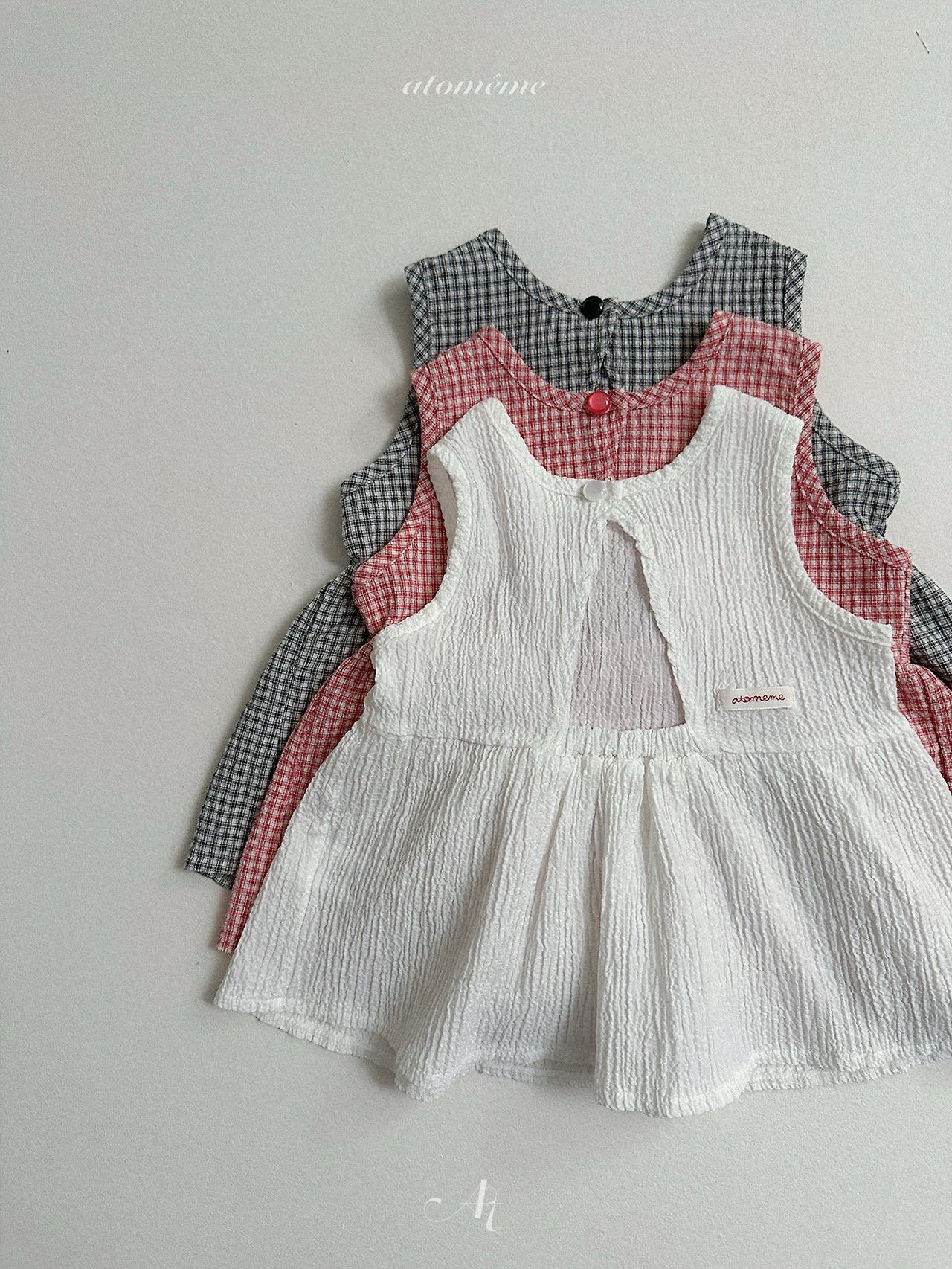 Atomeme | Blouse (Red/White XL100-110)