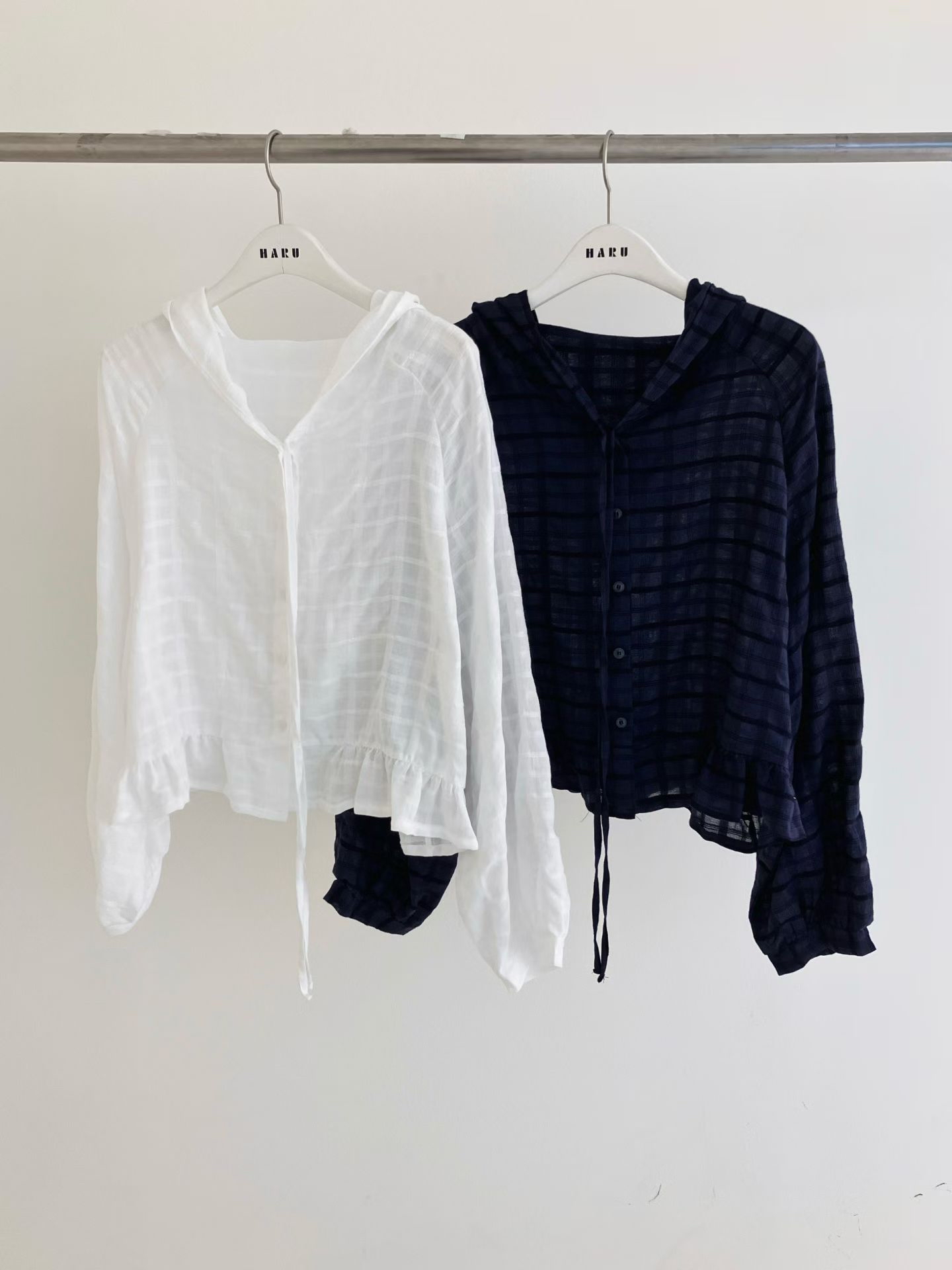 HA12 暗間綁結透防曬衫