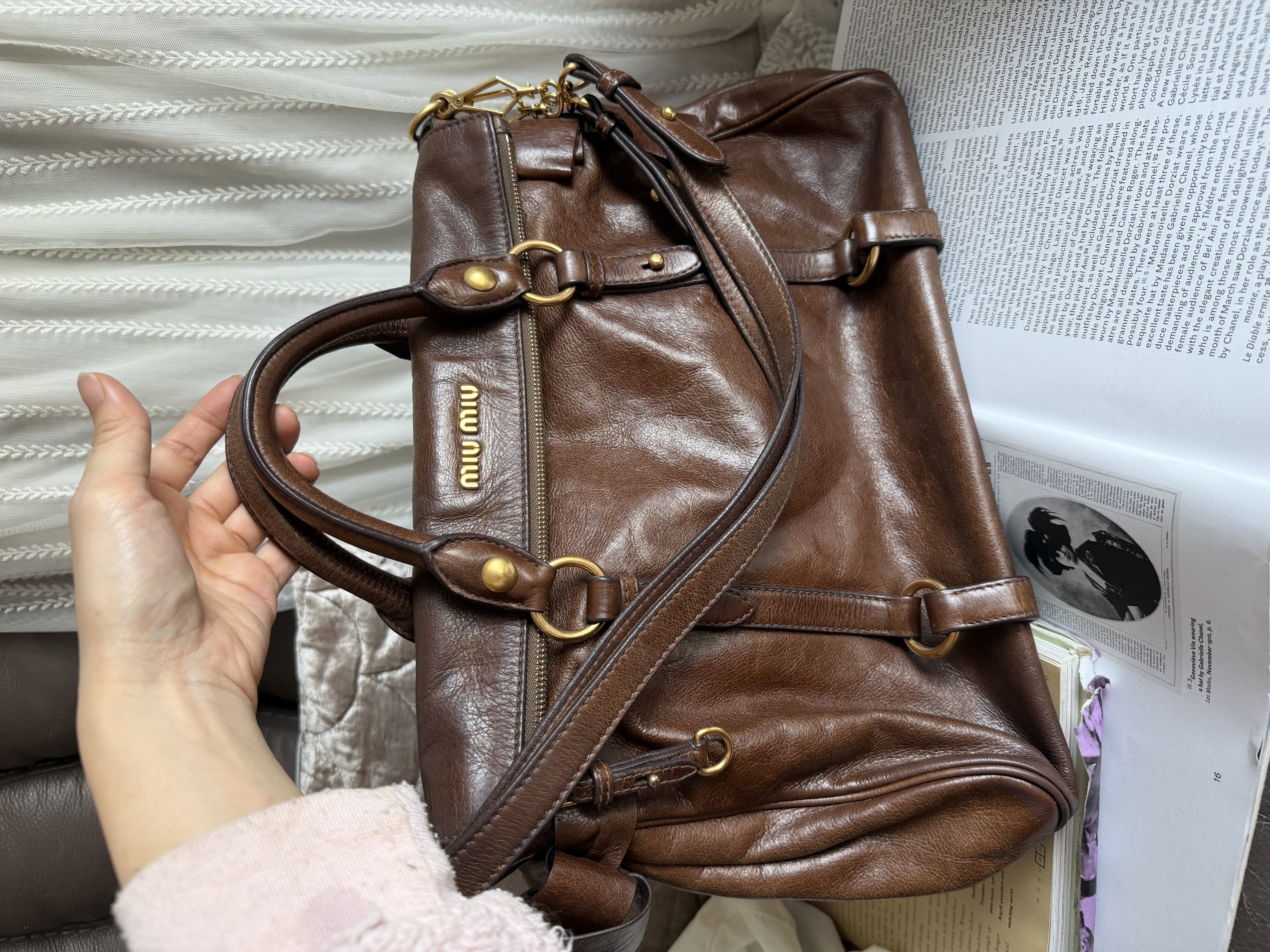 Miu miu vitello bag brown 