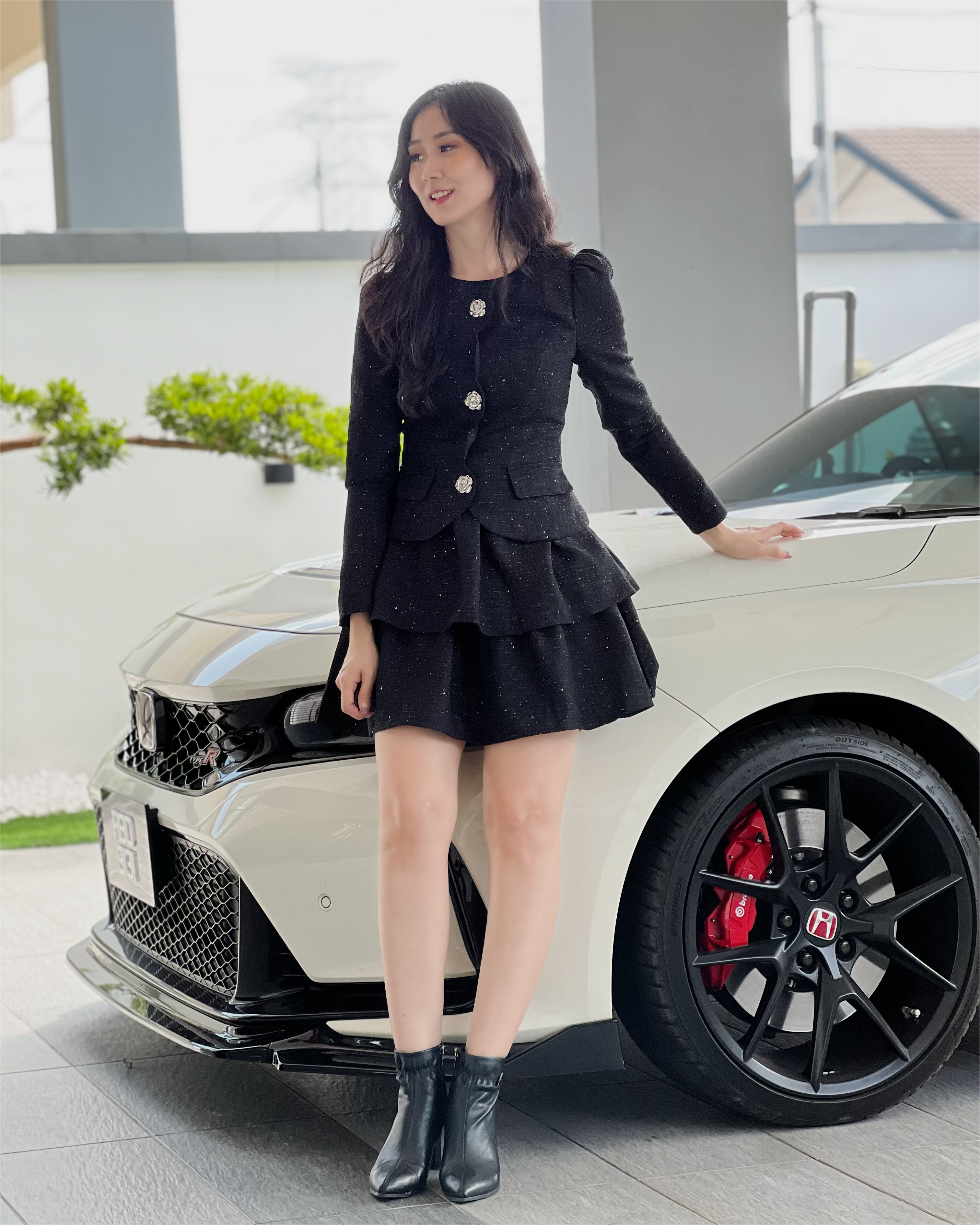 5084 Charlotte Sparkle Tweed Mini Dress