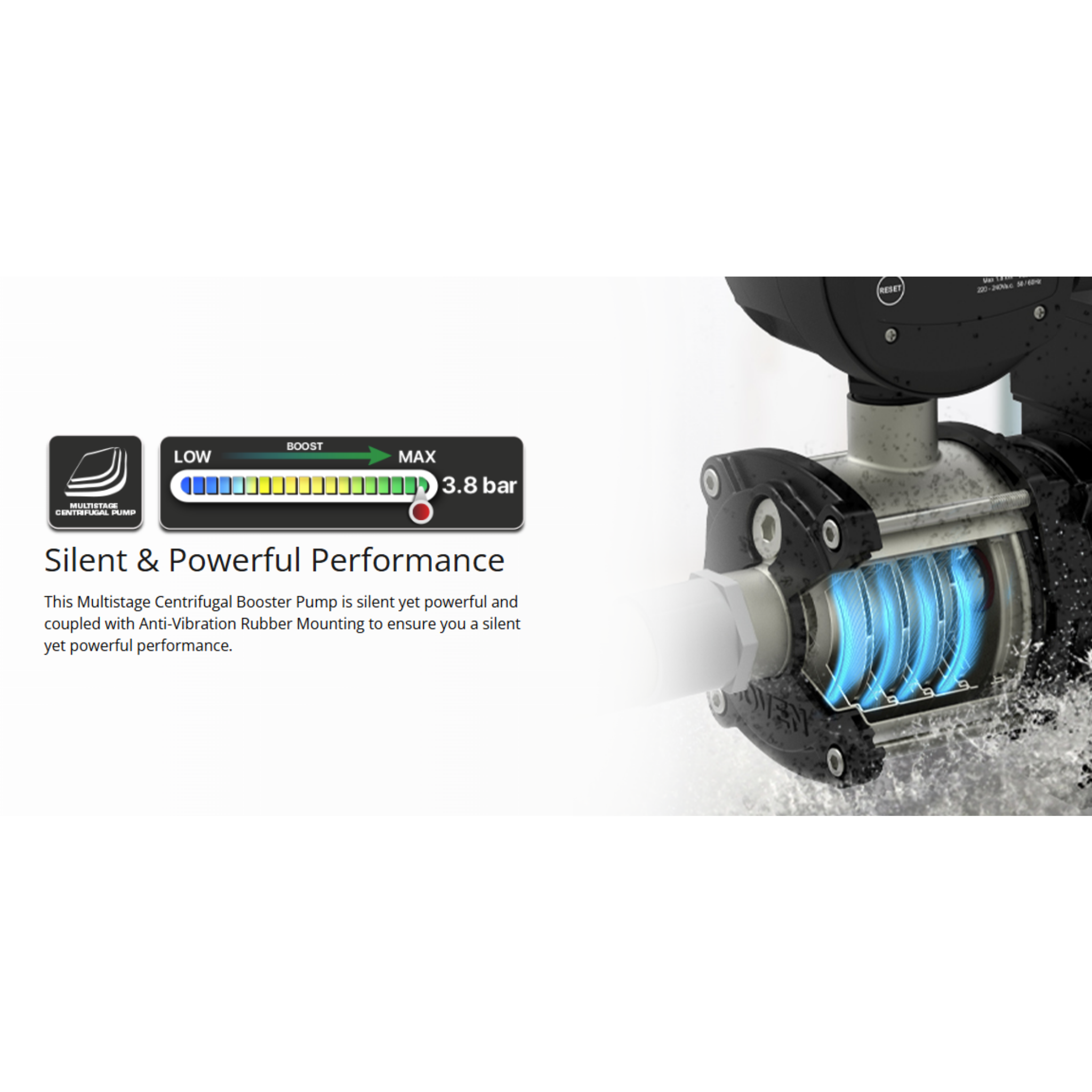 Joven Water Pump 0.75Hp Stainless Steel Automatic Water Pump (JHP 3-40)