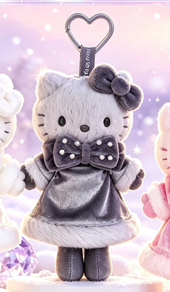 ［2月中到貨] Hello Kitty冬日風格長腿公仔掛飾