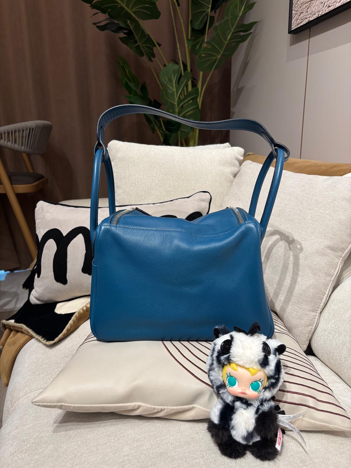 Hermes Lindy 30,evercolor 牛皮 100%Authentic ,95%new ✅塵袋✅盒