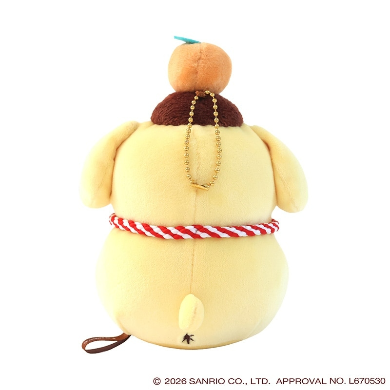 🌸 【預訂】Pompompurin 鏡餅公仔掛飾 - Pompompurin 30th x 郵便局