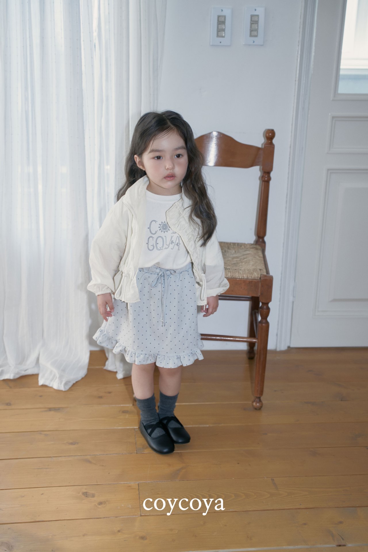 🌸預訂 韓國直送🌸🇰🇷COYCOYA兩色標誌印花寬鬆短袖T恤