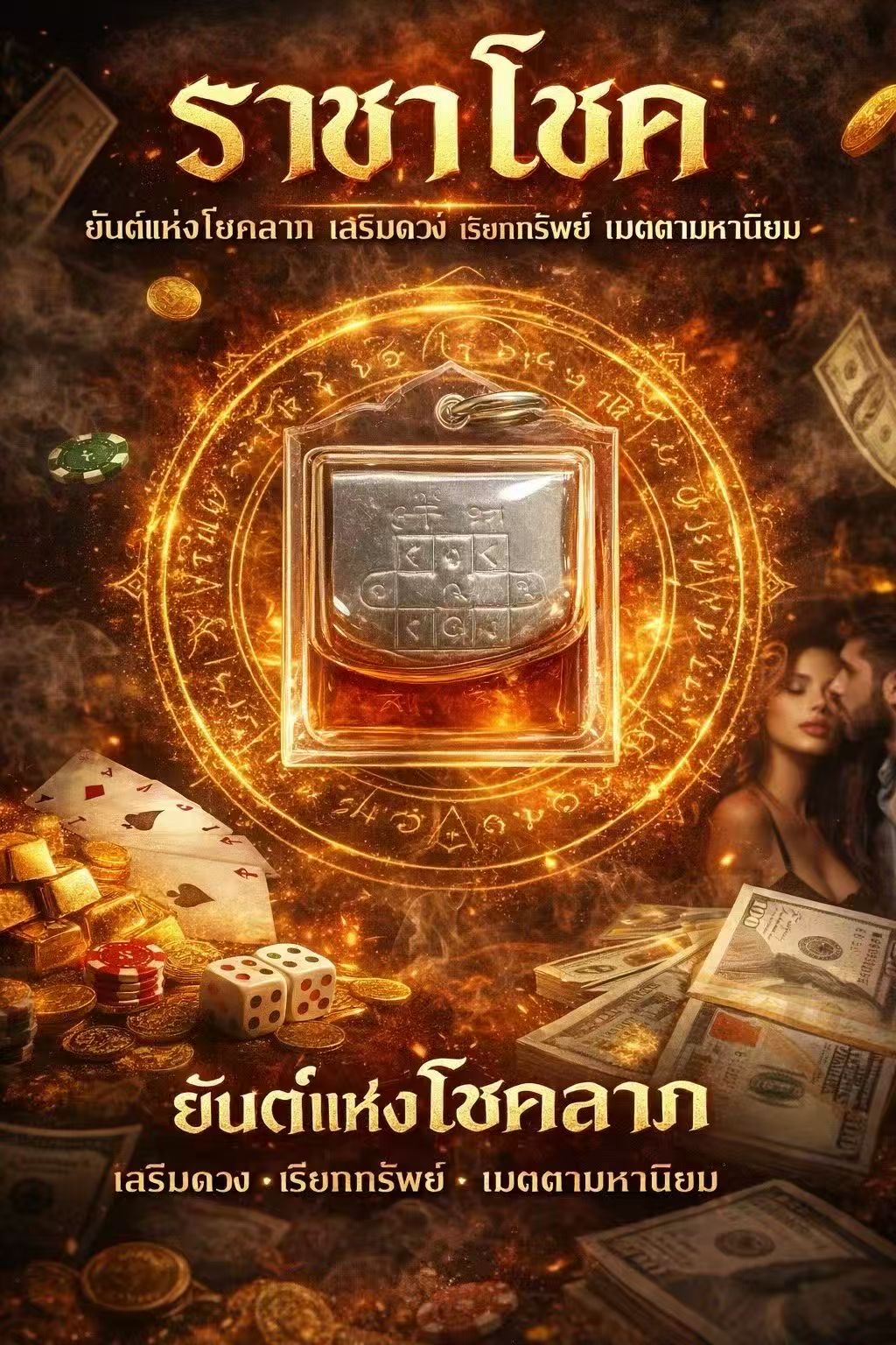 帝王招財符 阿贊噴 人緣魅力與財運加持的靈驗護符 衆多信衆爭相供奉的招財聖物 