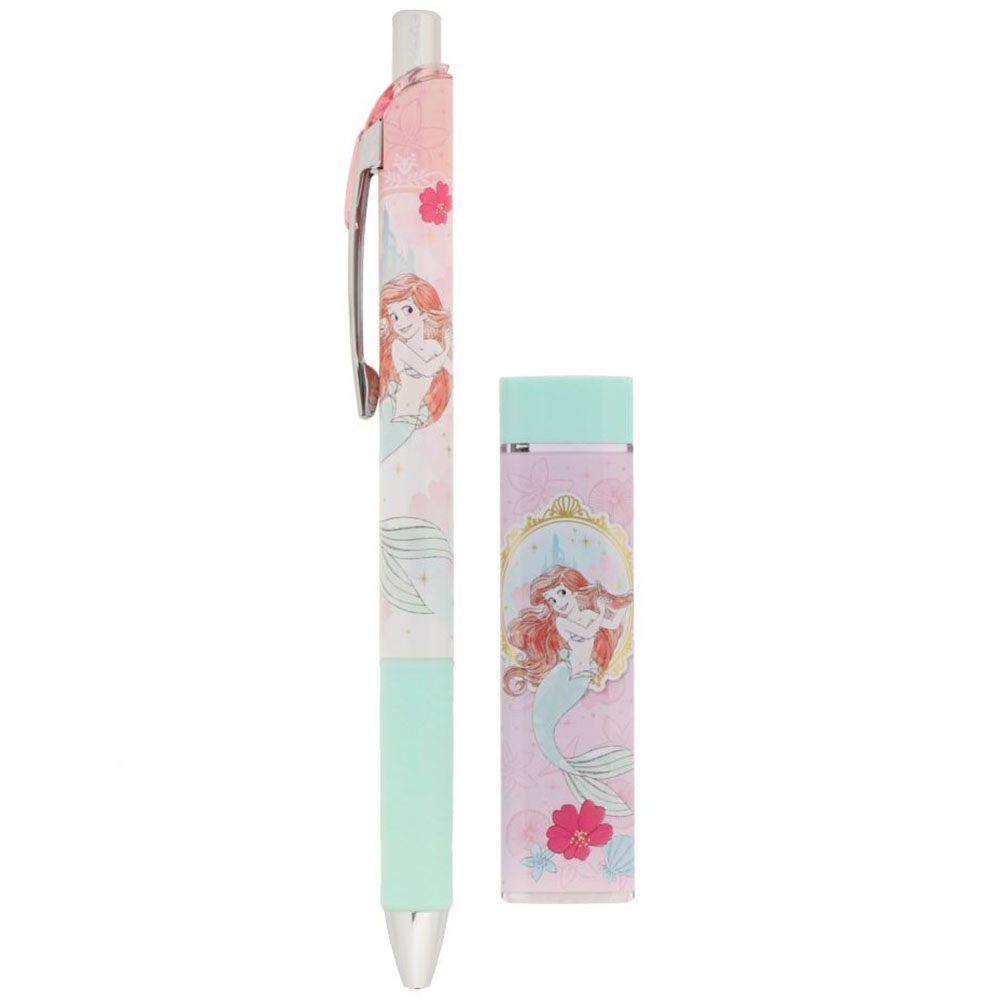 現貨｜【日本 Disney Store 限定】Princess Ariel 人魚公主 日本製 Pentel EnerGize 0.5mm 鉛芯筆 連鉛芯 套裝 061835