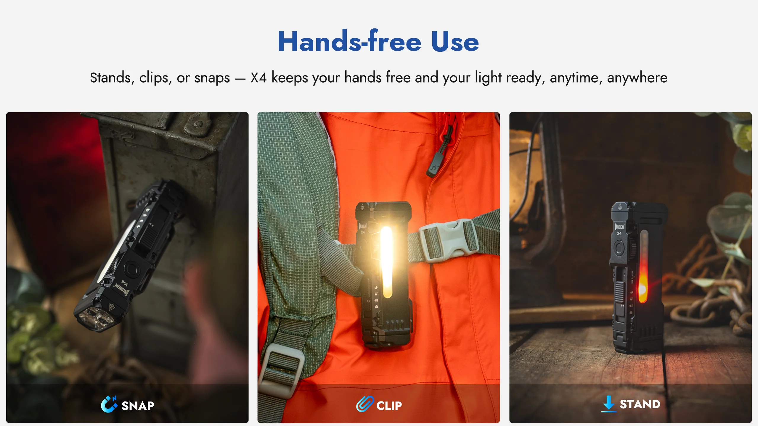 Wuben X4 輕量化多功能手電筒