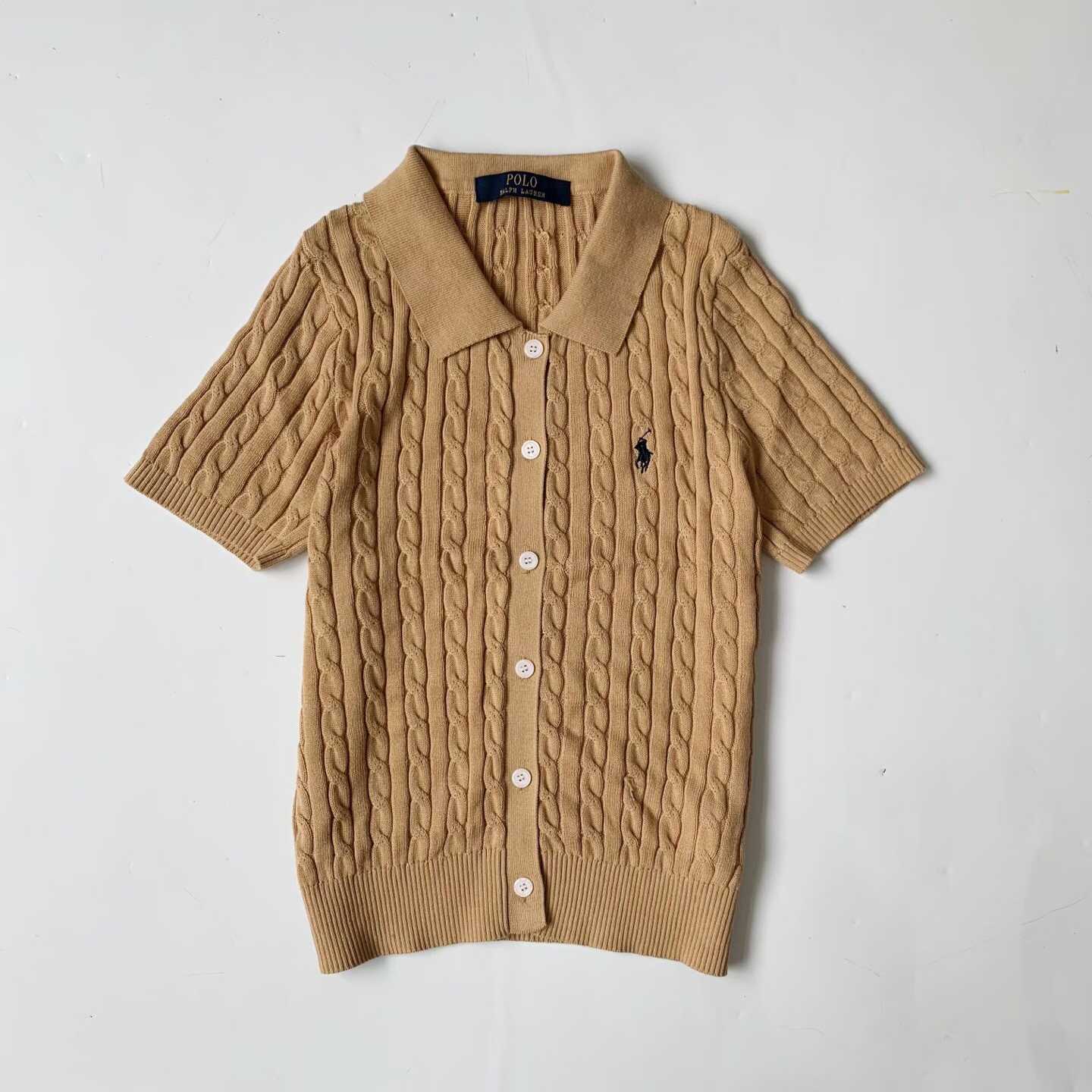預訂 RL Polo 麻花針織鈕扣衫 [貨號26A1496]