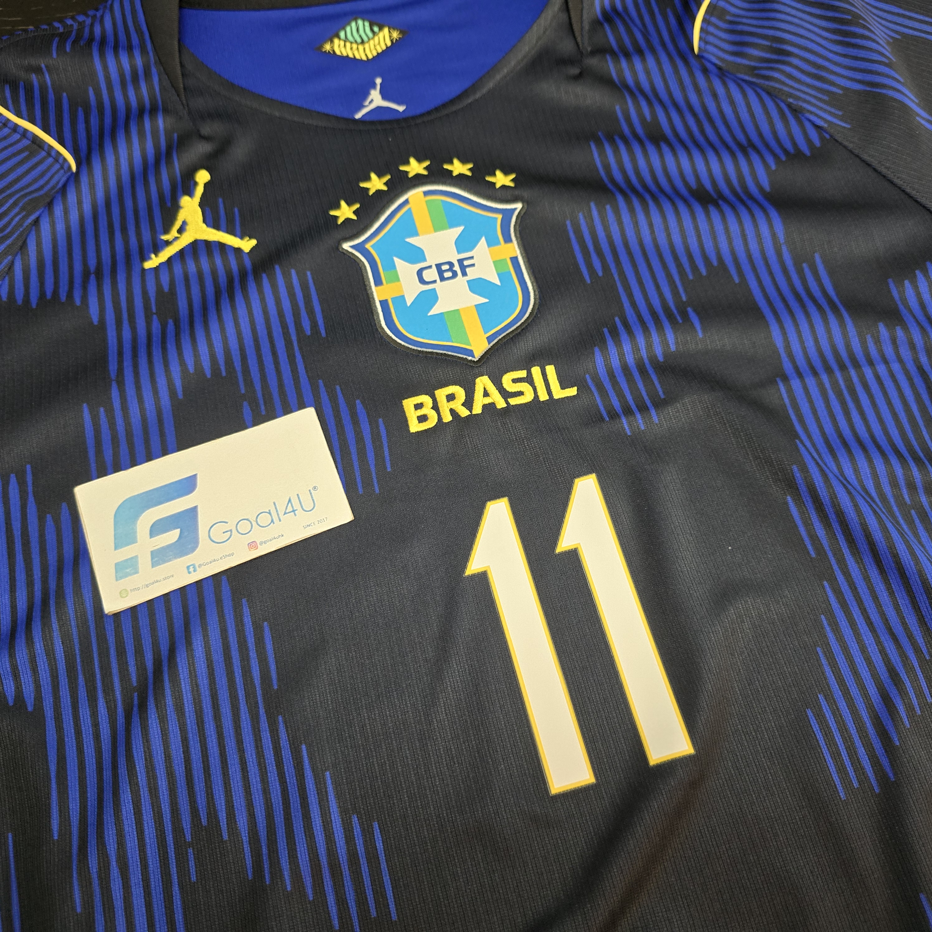#部分碼現貨 🇧🇷💙🔥 Nike x Jordan Brazil 巴西 2026-27 作客球迷版球衣 (可加印字章) IU1072
