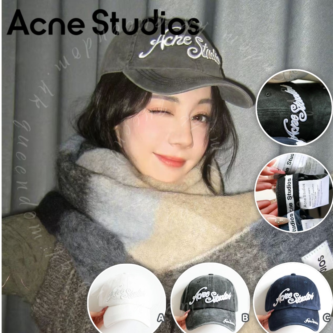 💯Acne Studios Embroidered logo cap 棒球帽