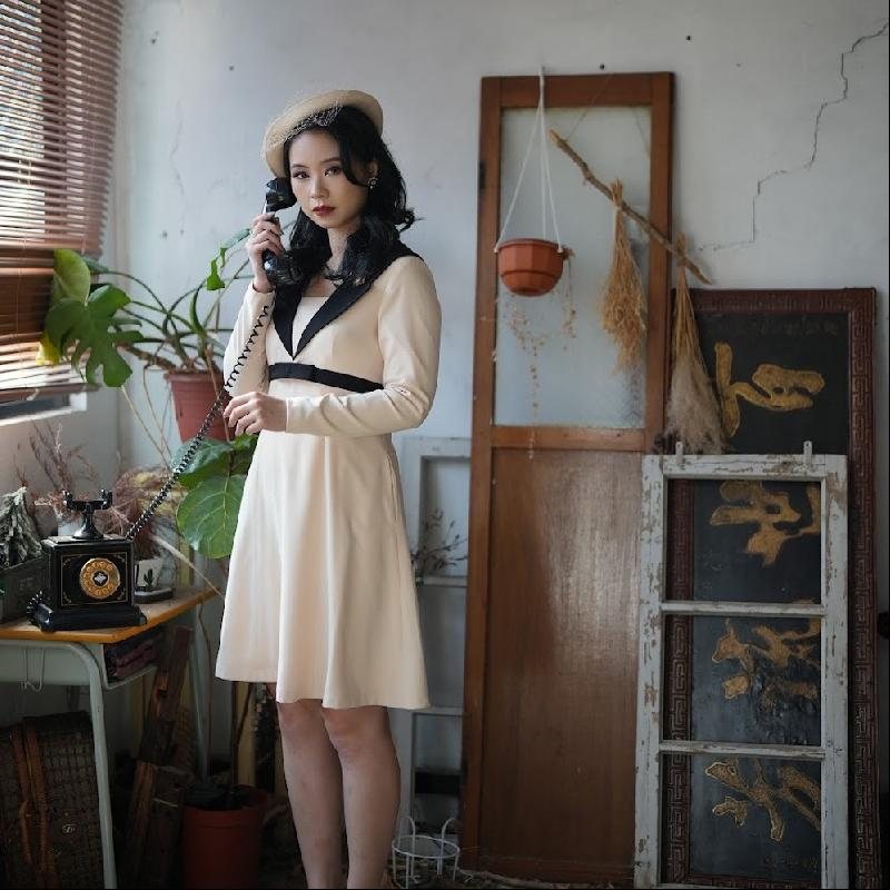 (SOLD OUT) The Kiss Sailor Dress (FM206）