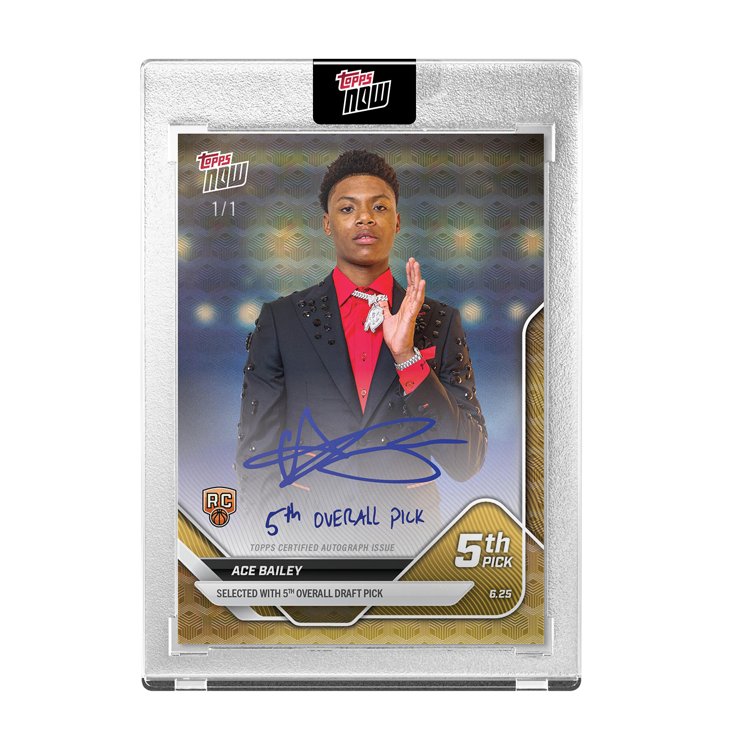 Ace Bailey RC - 2025-26 NBA Topps NOW® #D5 Utah Jazz 新人卡｜PR 3,859