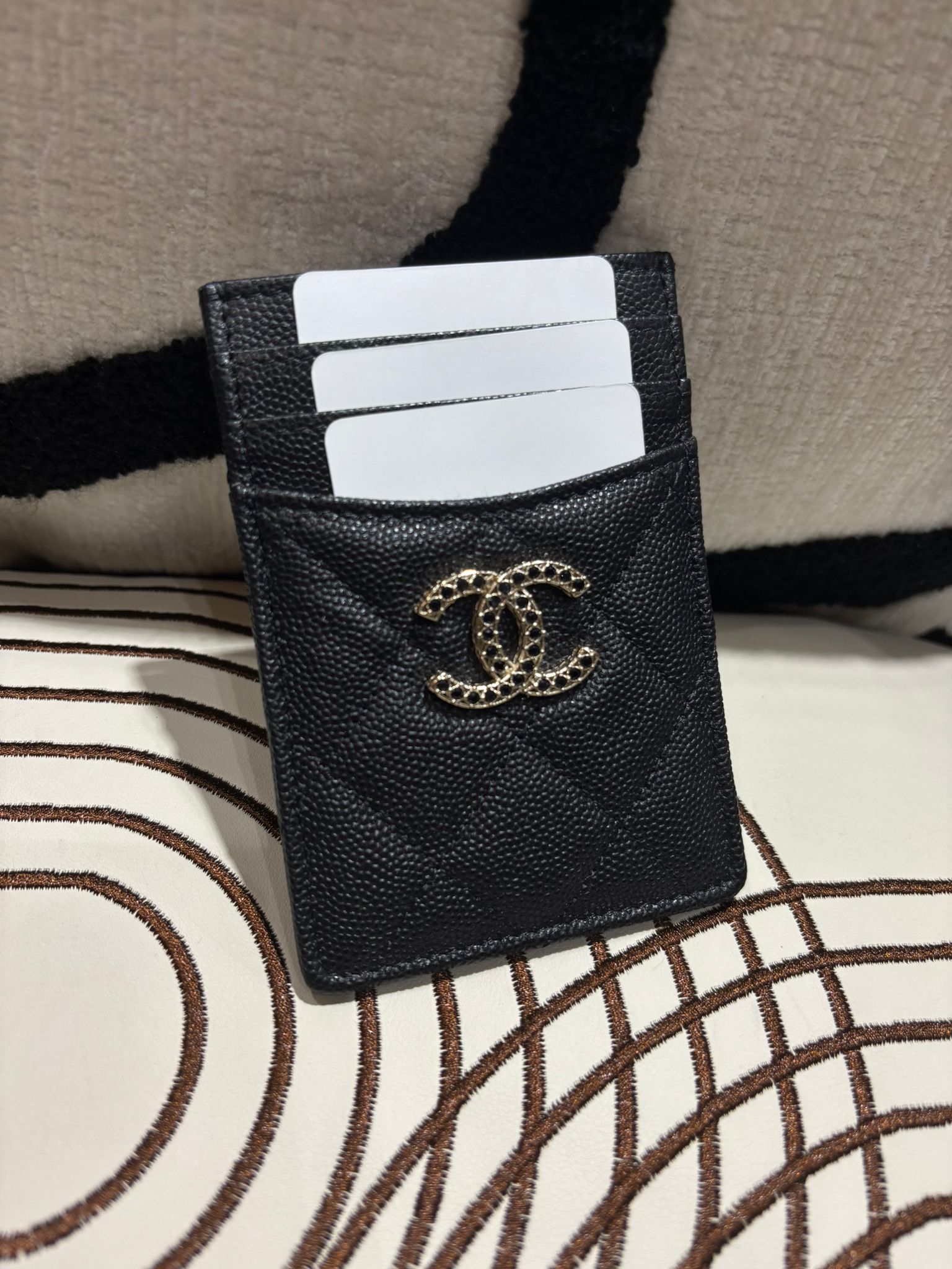 未使用品 Chanel AP3404 Card Holder 黑色荔枝牛皮 100%Authentic, Unused 未使用品 ✅晶片✅Dust bag✅Box