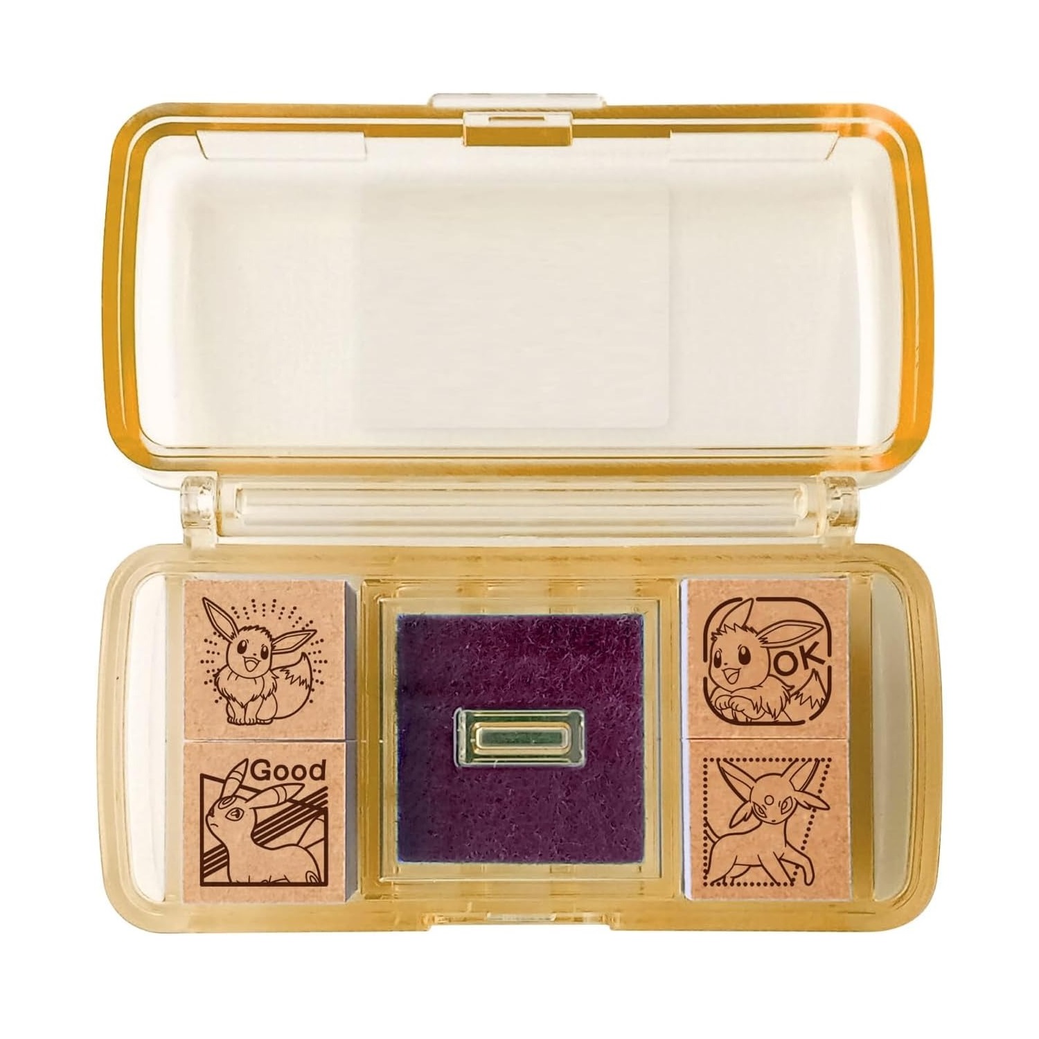 現貨｜Pokemon 伊貝 / 月亮伊貝 日本製 迷你 木製 印章 套裝 (SGM-034) 