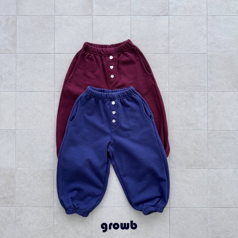 Growb | Button Joggers