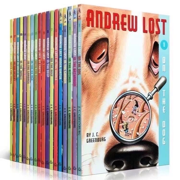 美國小學推薦Andrew Lost 微觀世界18冊英文青少年科學科普小百科送音頻全套