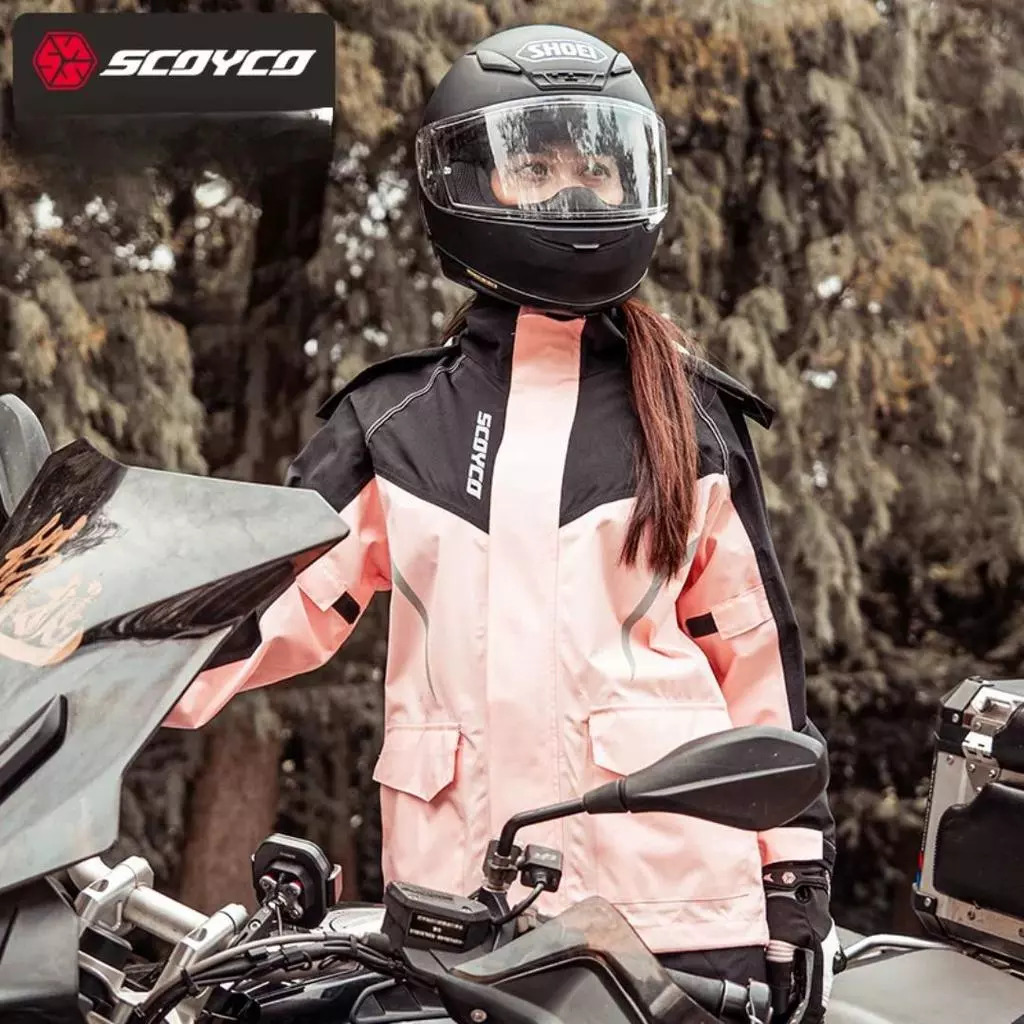 SCOYCO RC10-2 Touring Series Raincoat Lady | Waterproof Motorcycle Raincoat for All Weather
