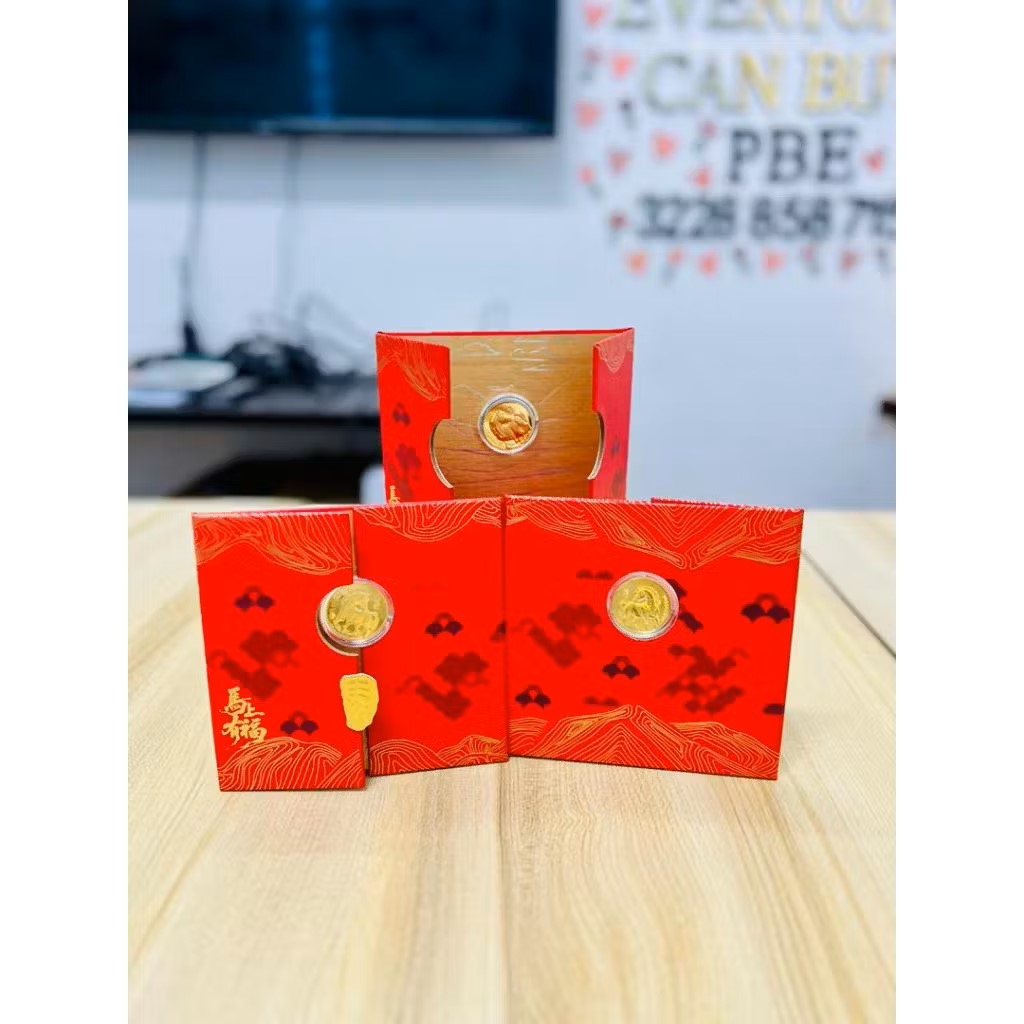 999.9 GOLD  HORDE GOLD COIN 999.9 金 马上有福金币
